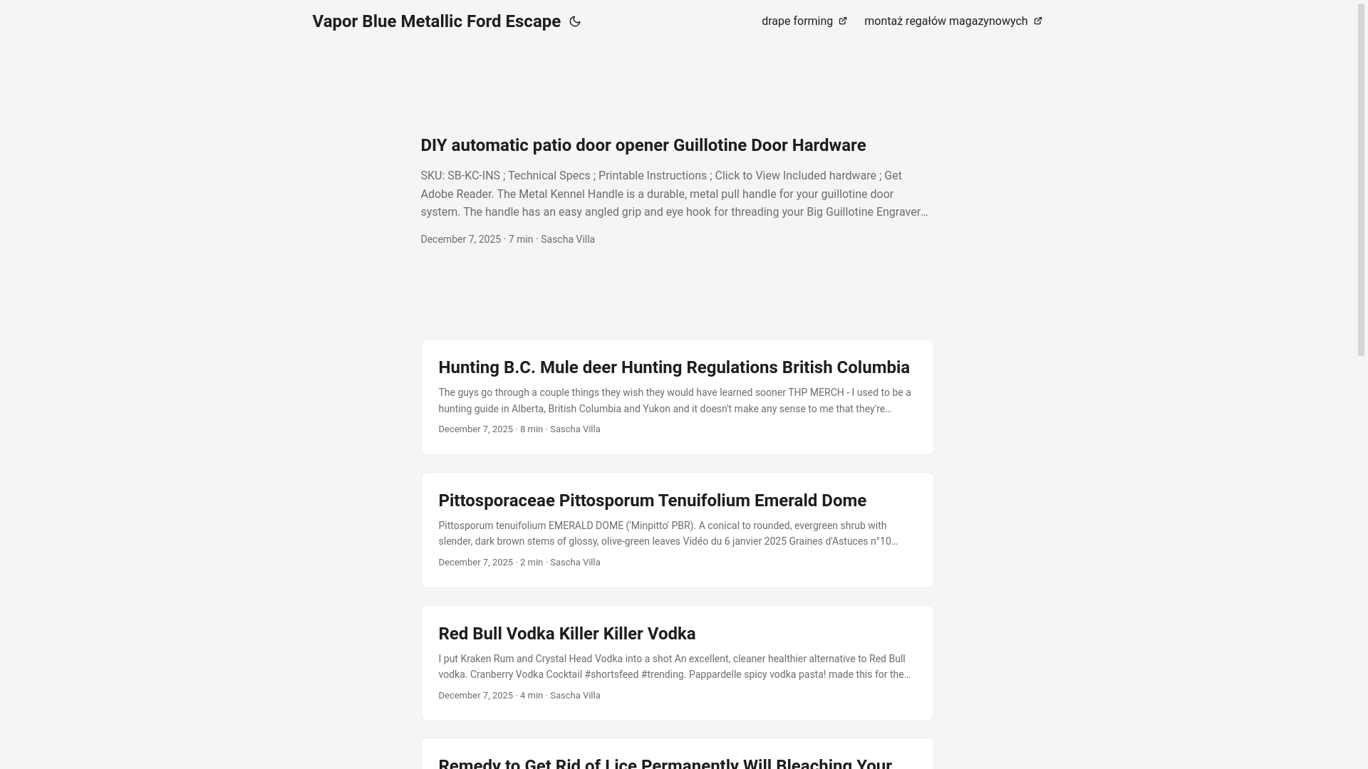 website screenshot of https://vaporbluemetallicfordescape.pages.dev/