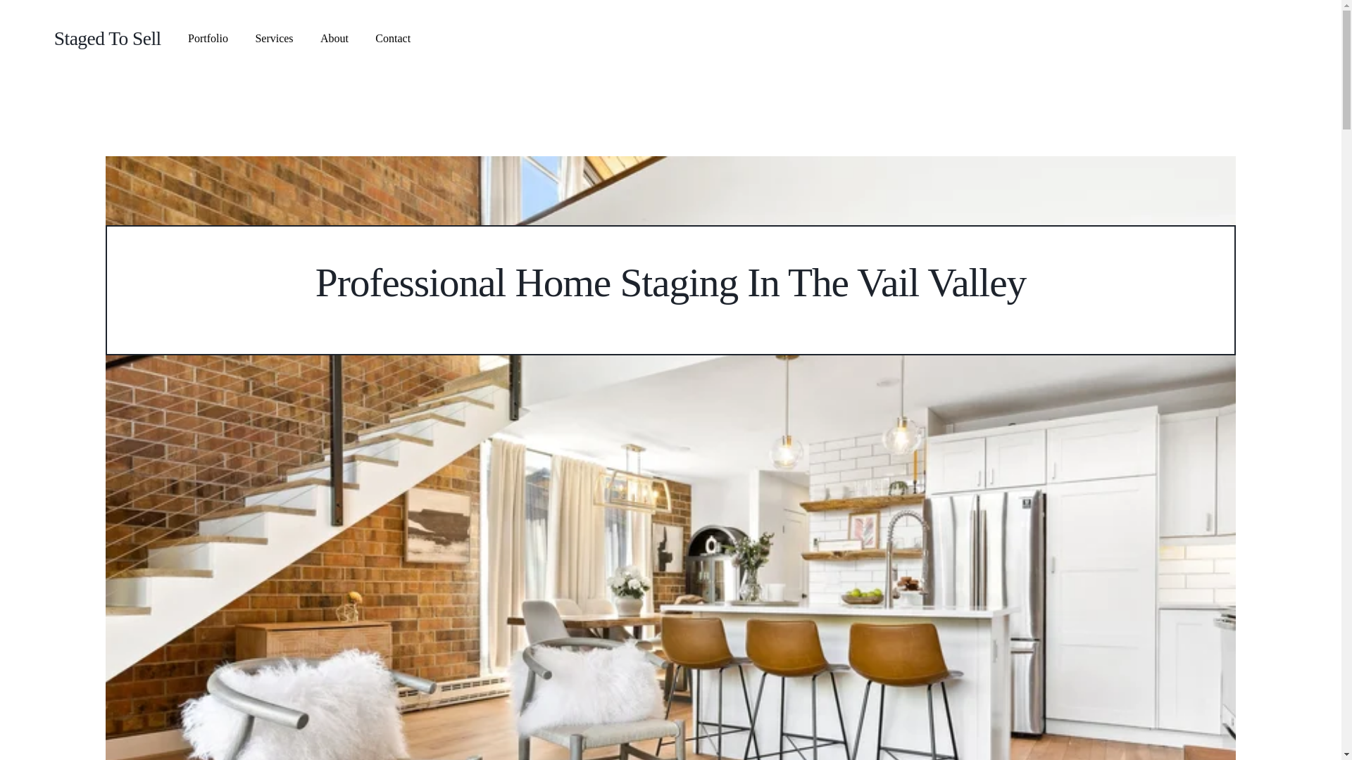 website screenshot of https://stagedtosellvail.com/