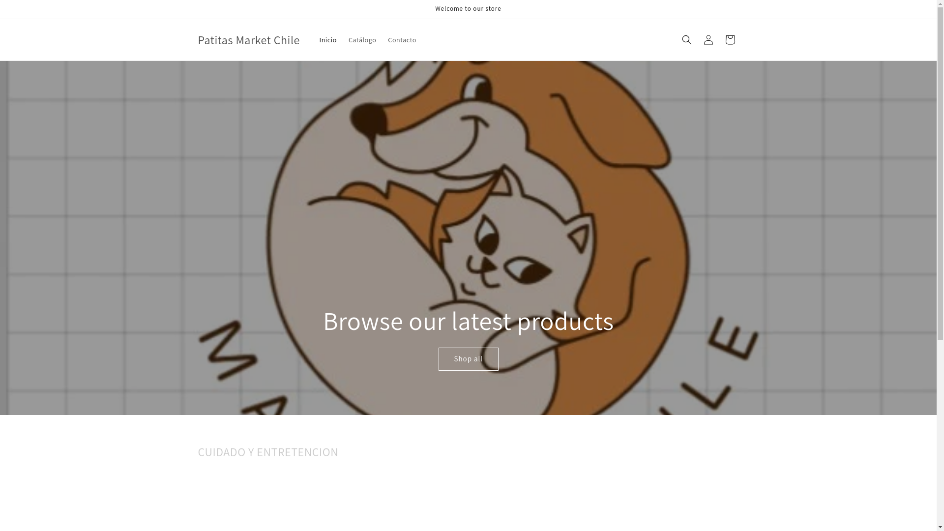 website screenshot of https://patitasmarketchile.com/