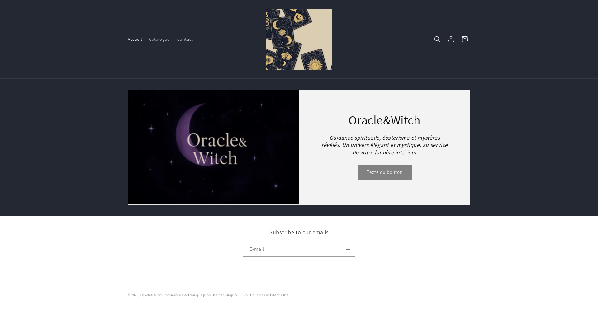 website screenshot of https://oracle-and-witch.fr/