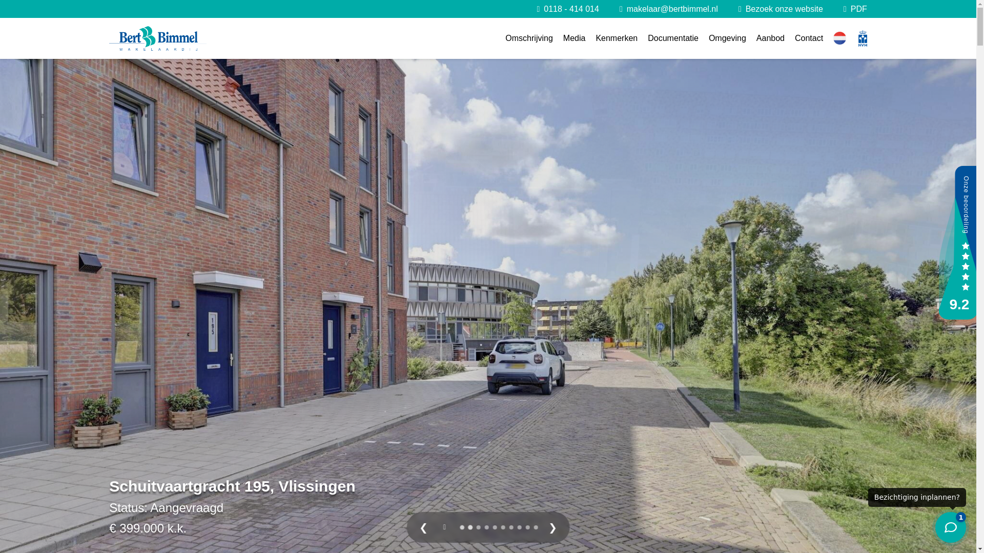 website screenshot of https://schuitvaartgracht195.nl/