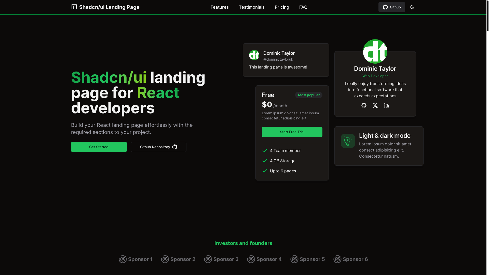 website screenshot of https://shadcn-landing-page-5g5.pages.dev/