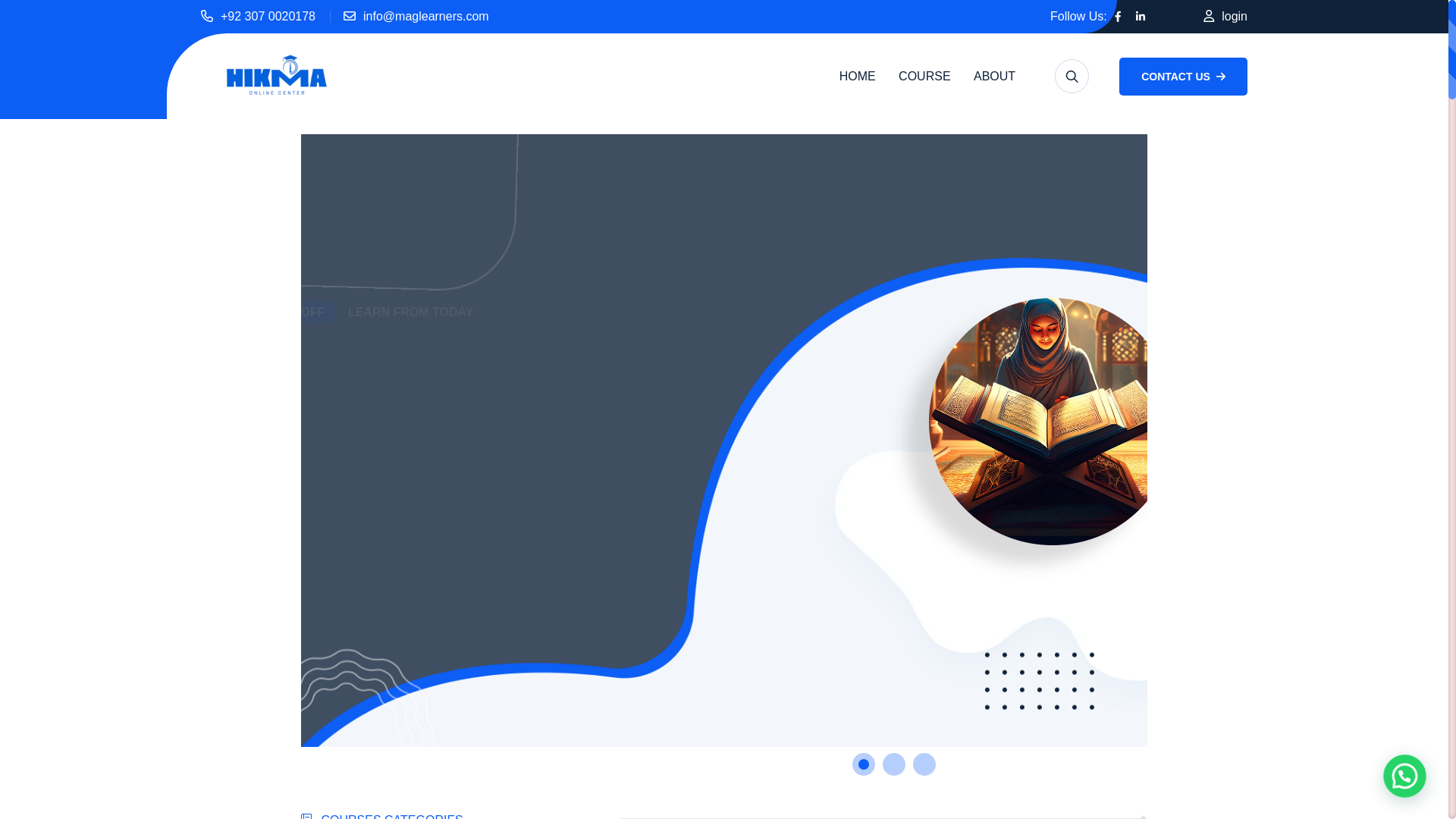 website screenshot of https://maglearners.com/