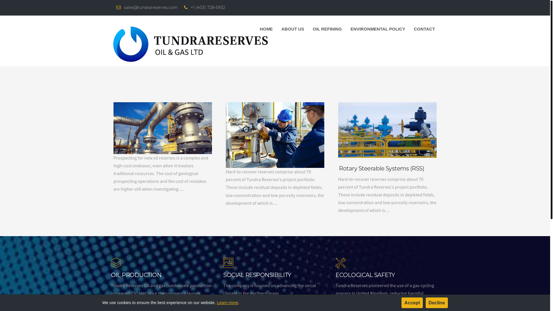 website screenshot of https://tundrareserves.com/