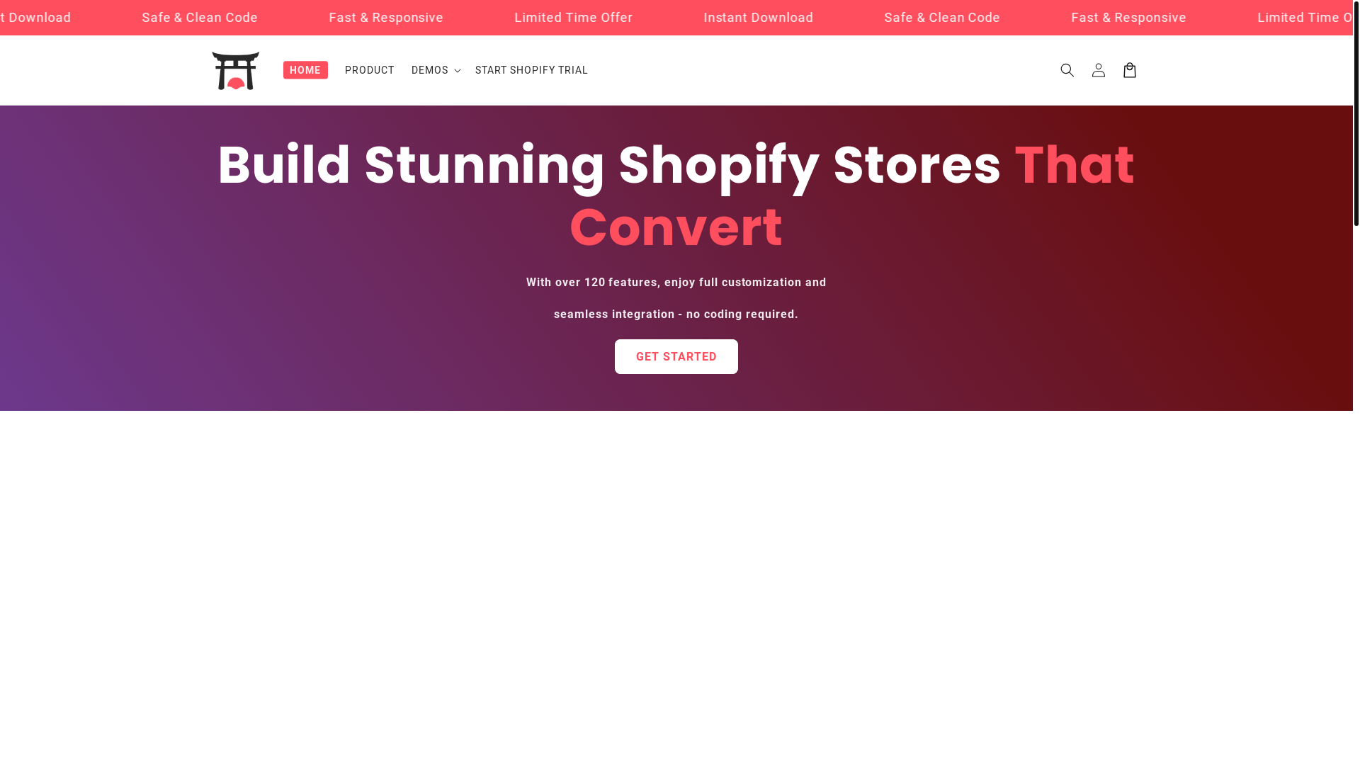 website screenshot of https://shrinetheme.net/