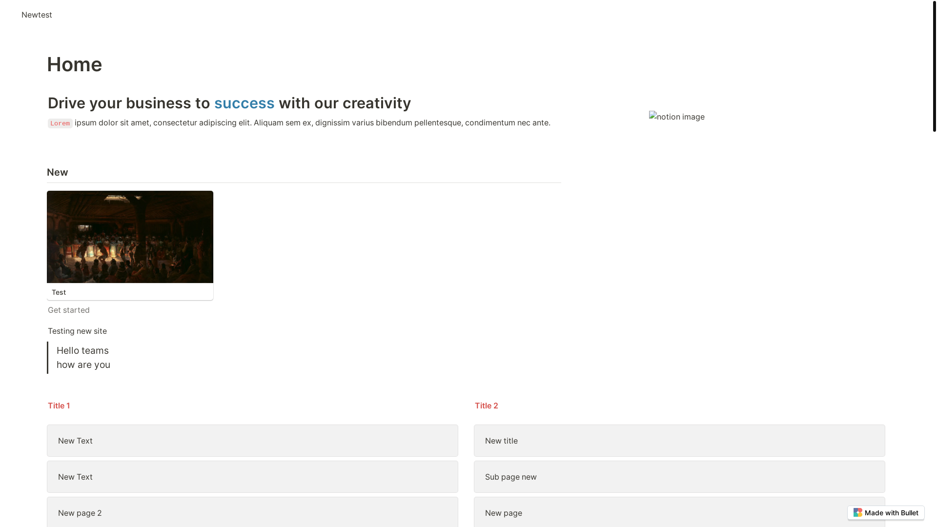website screenshot of https://newtest-bullet.pages.dev/