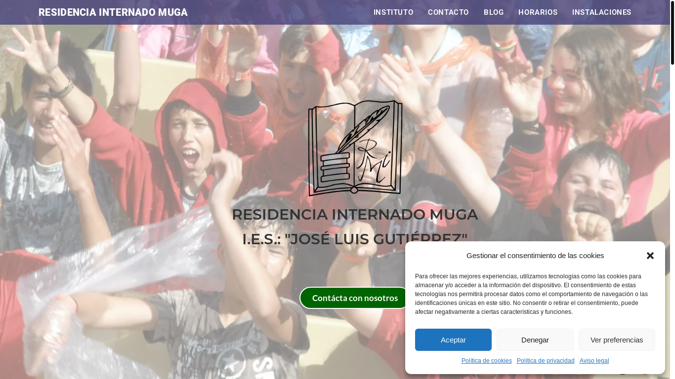 website screenshot of https://www.residenciainternadomuga.com/