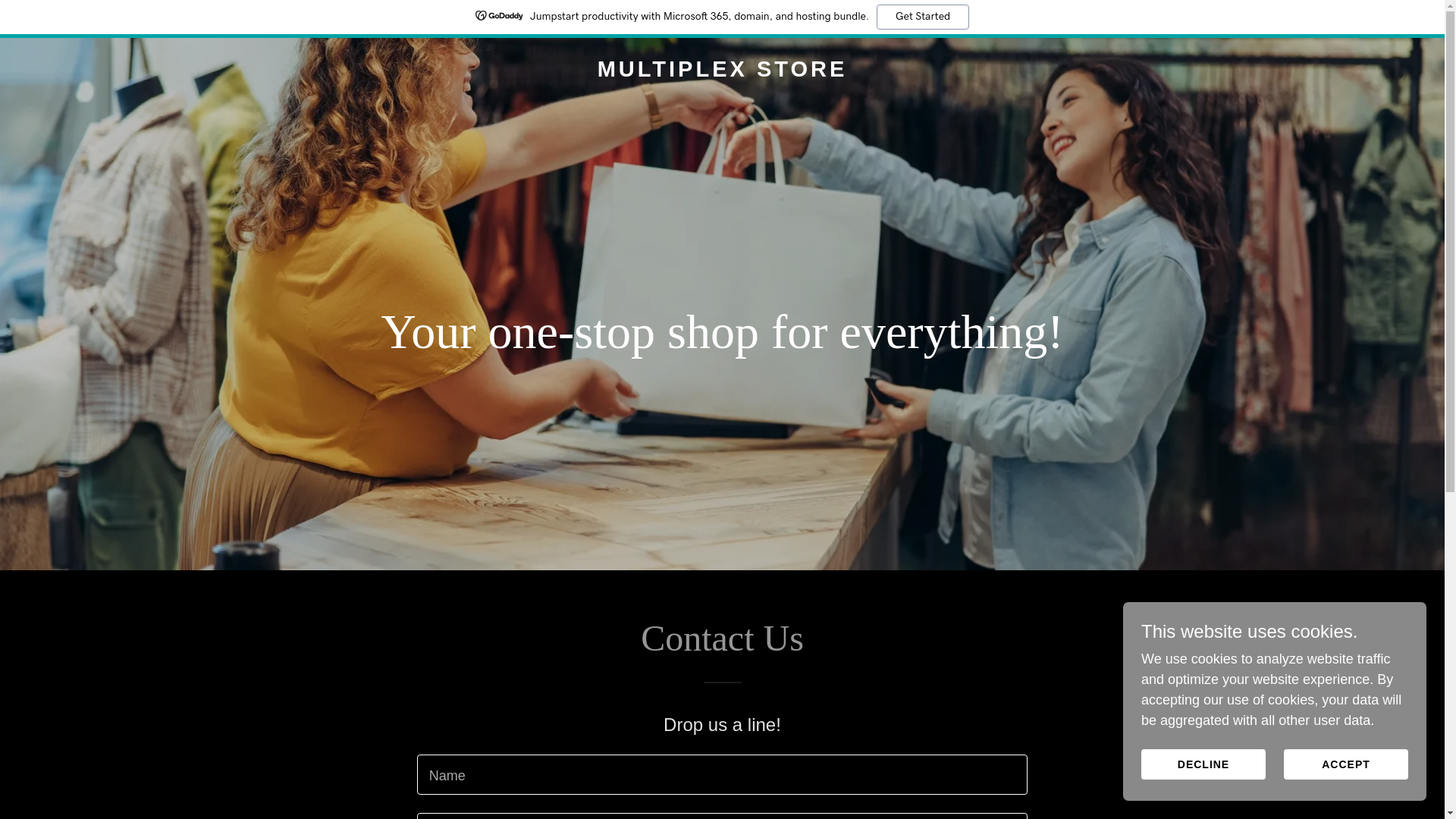 website screenshot of https://multiplexstore.co.uk/