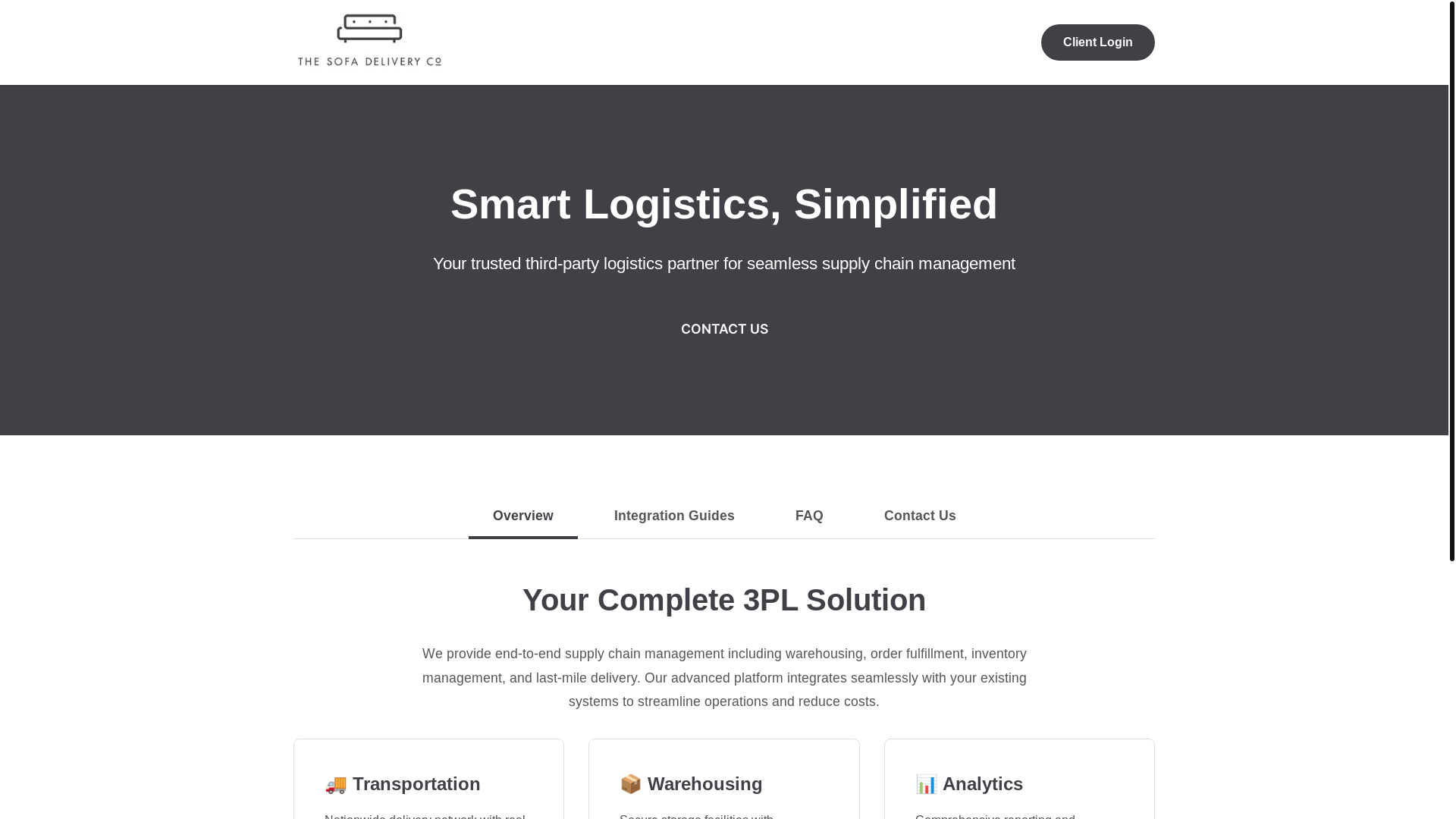 website screenshot of https://static-3pl-test.pages.dev/