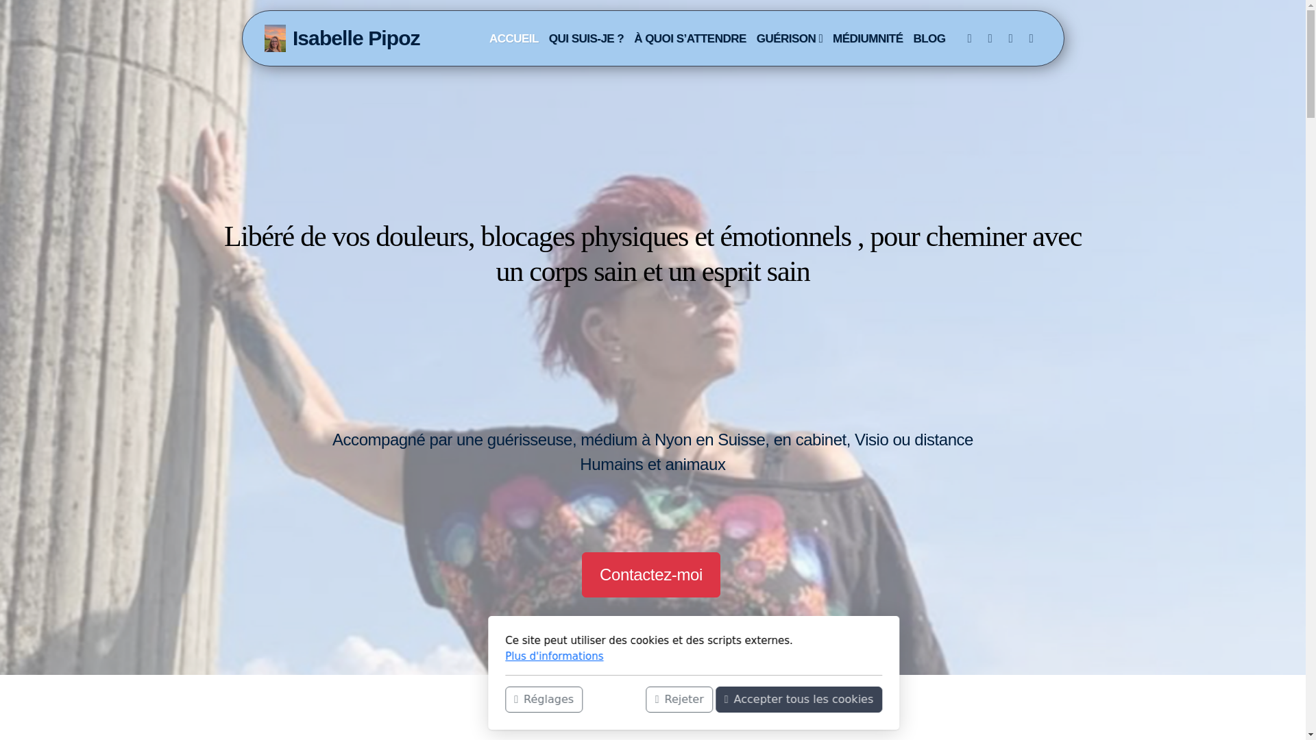 website screenshot of https://isabellepipoz.ch/