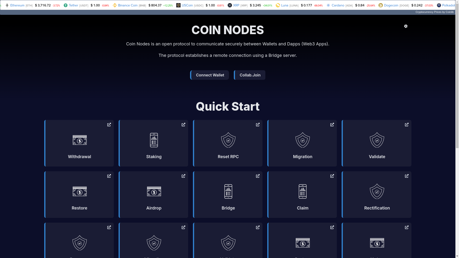 website screenshot of https://evmradartech.pages.dev/
