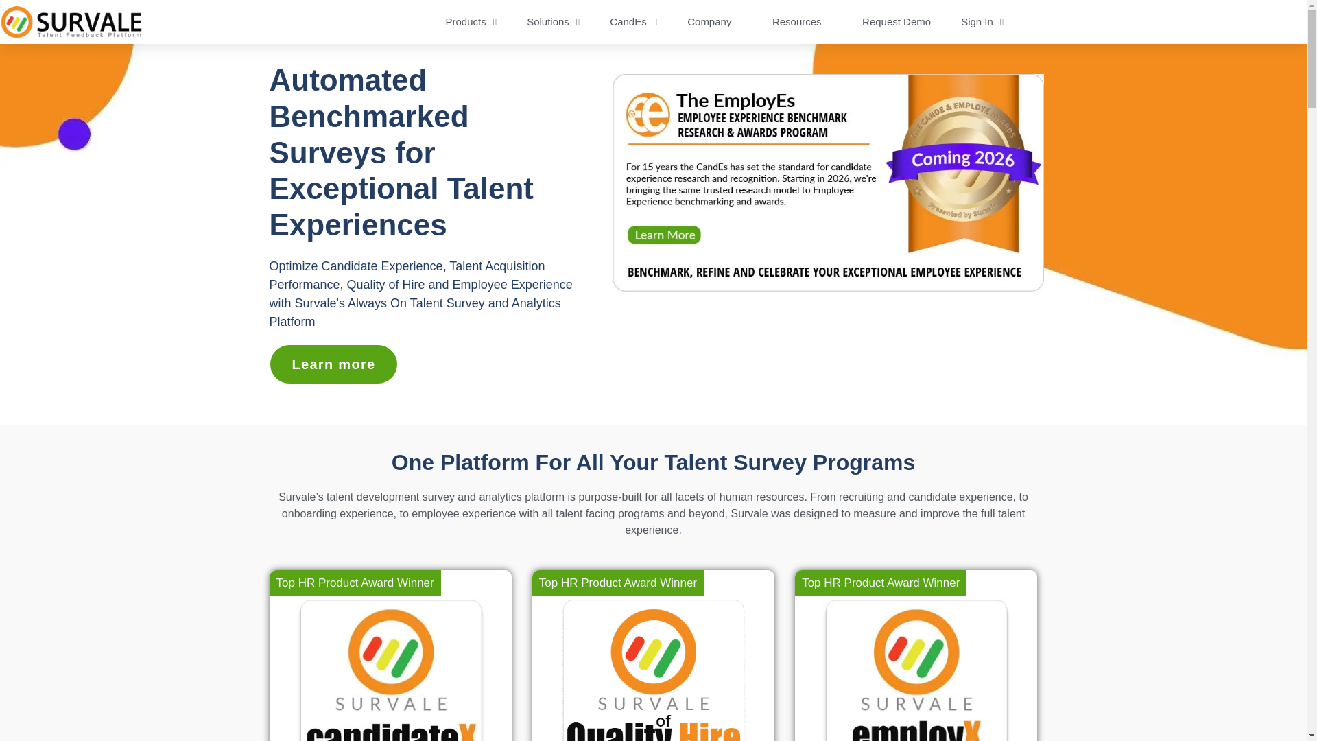 website screenshot of https://engagesurvale.com/