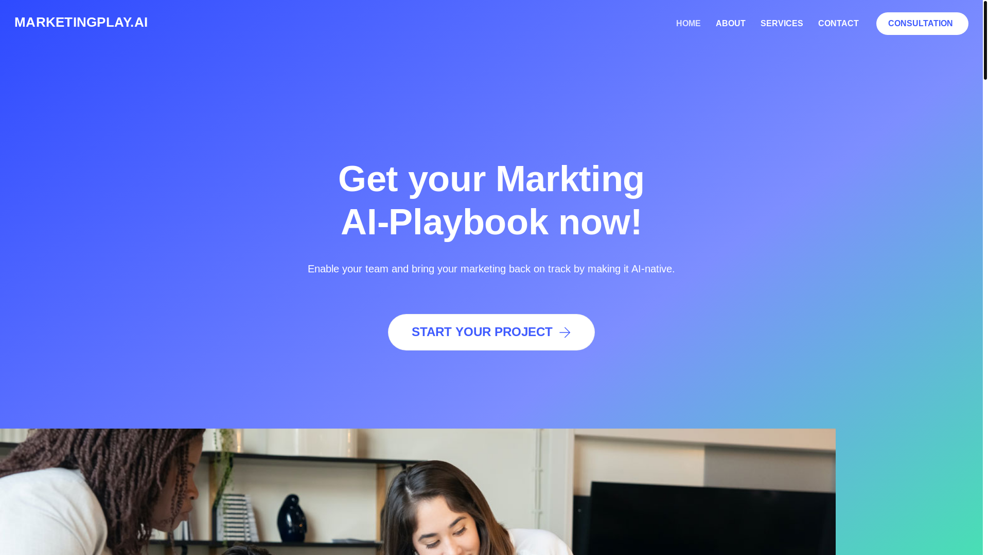 website screenshot of https://marketingplay.ai/