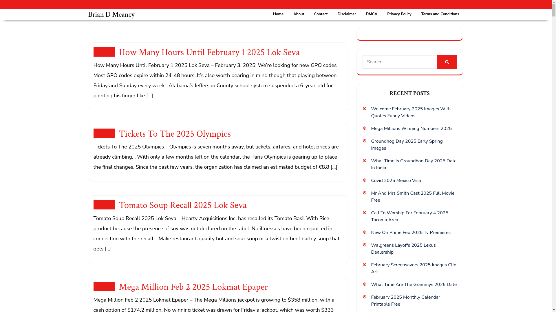website screenshot of https://briandmeaneyj.pages.dev/