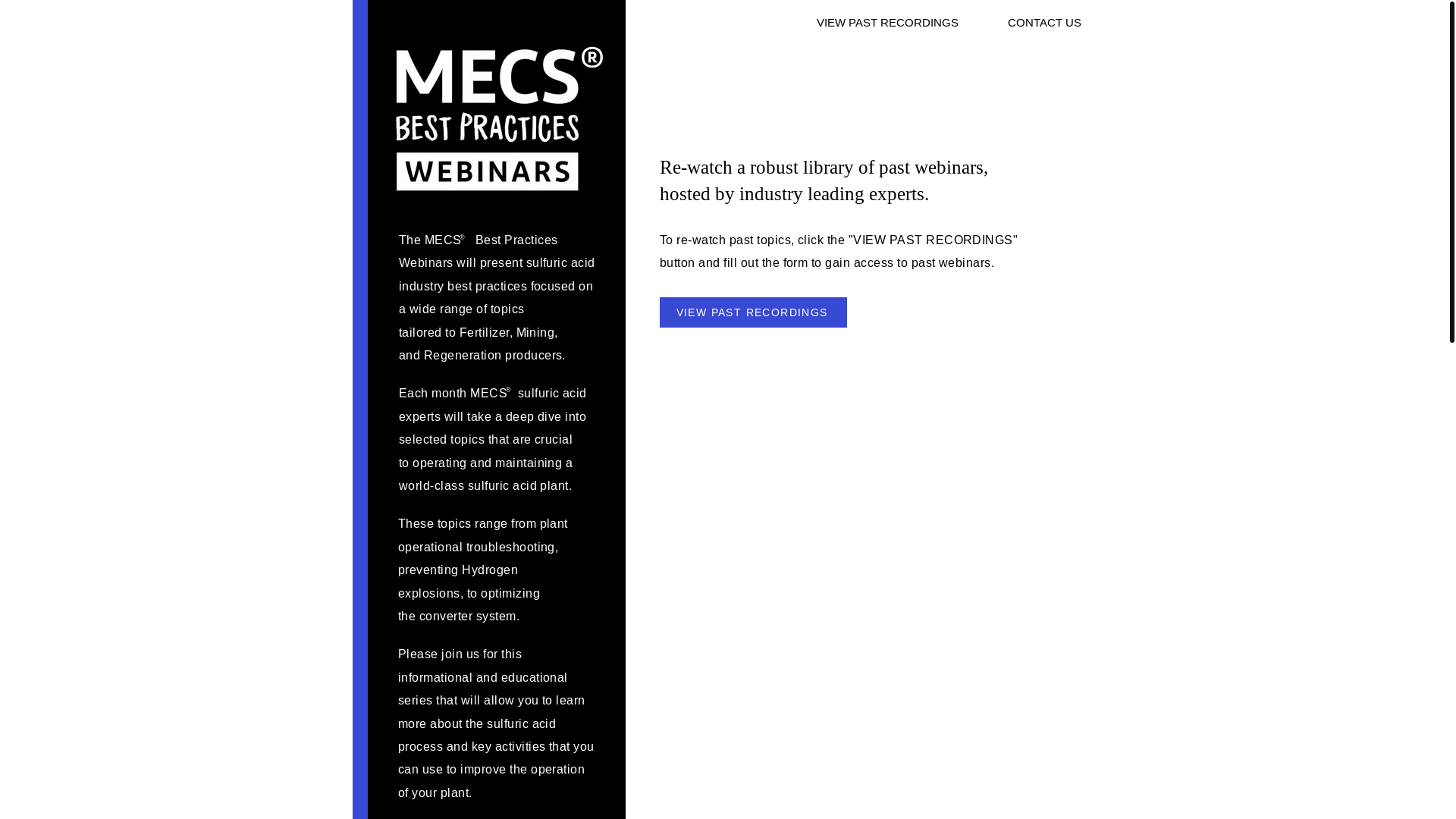 website screenshot of https://mecs-best-practices.com/