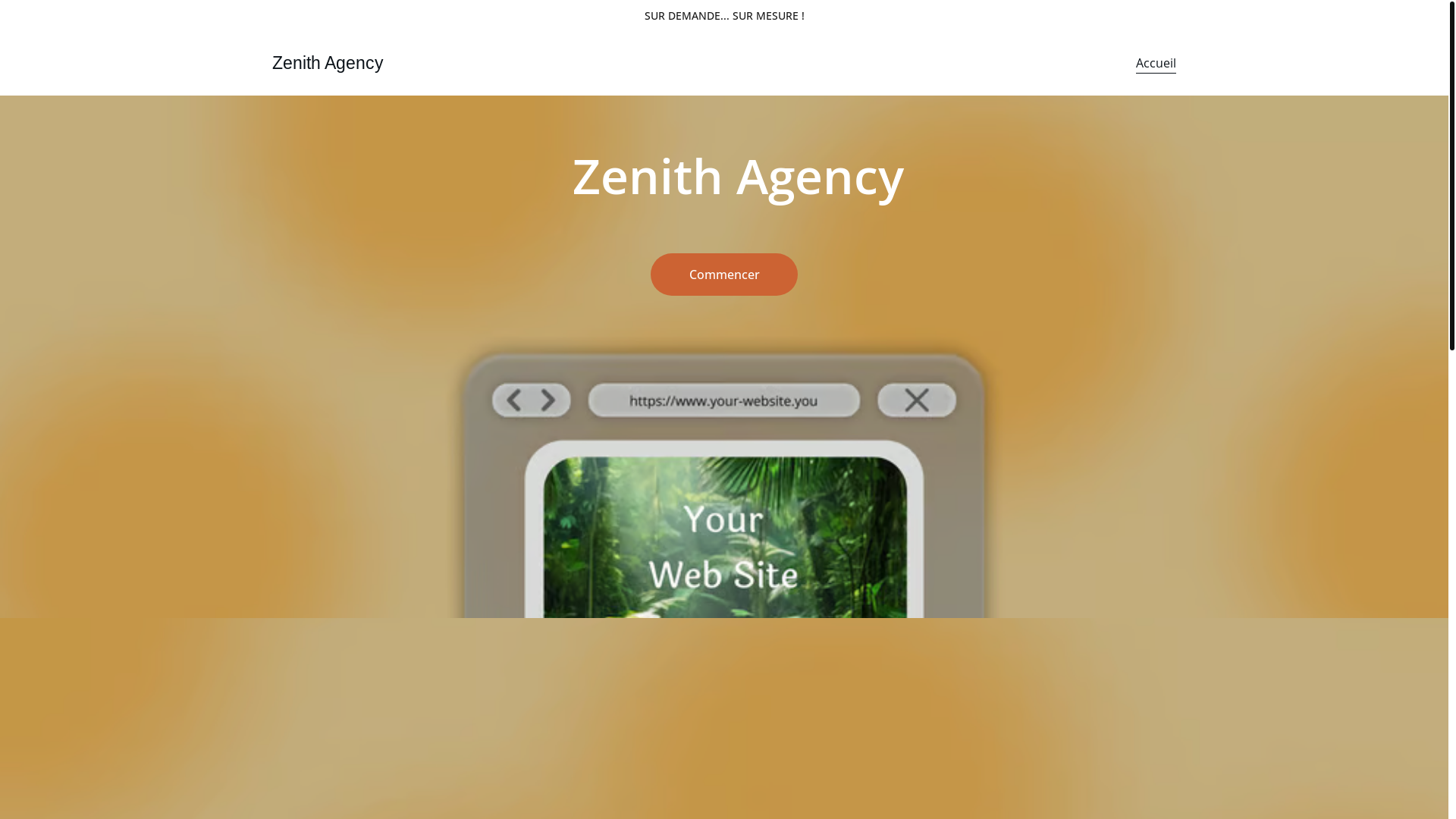 website screenshot of https://zenith-agency.io/