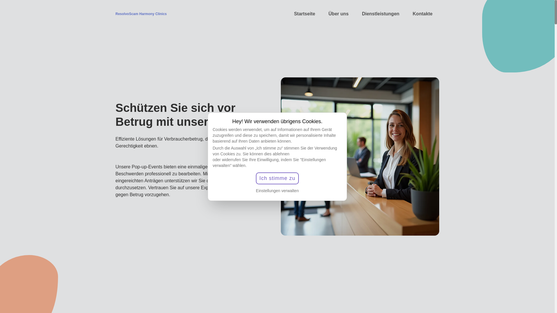 website screenshot of https://harmonyclinicschde.com/