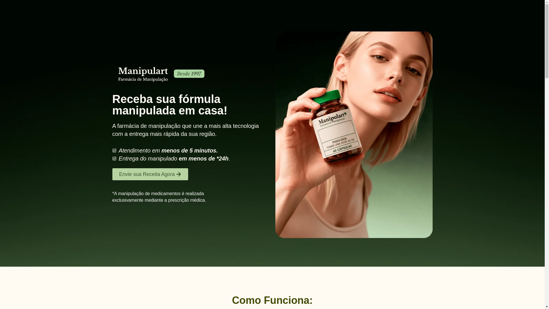 website screenshot of https://farmamanipulart.com.br/