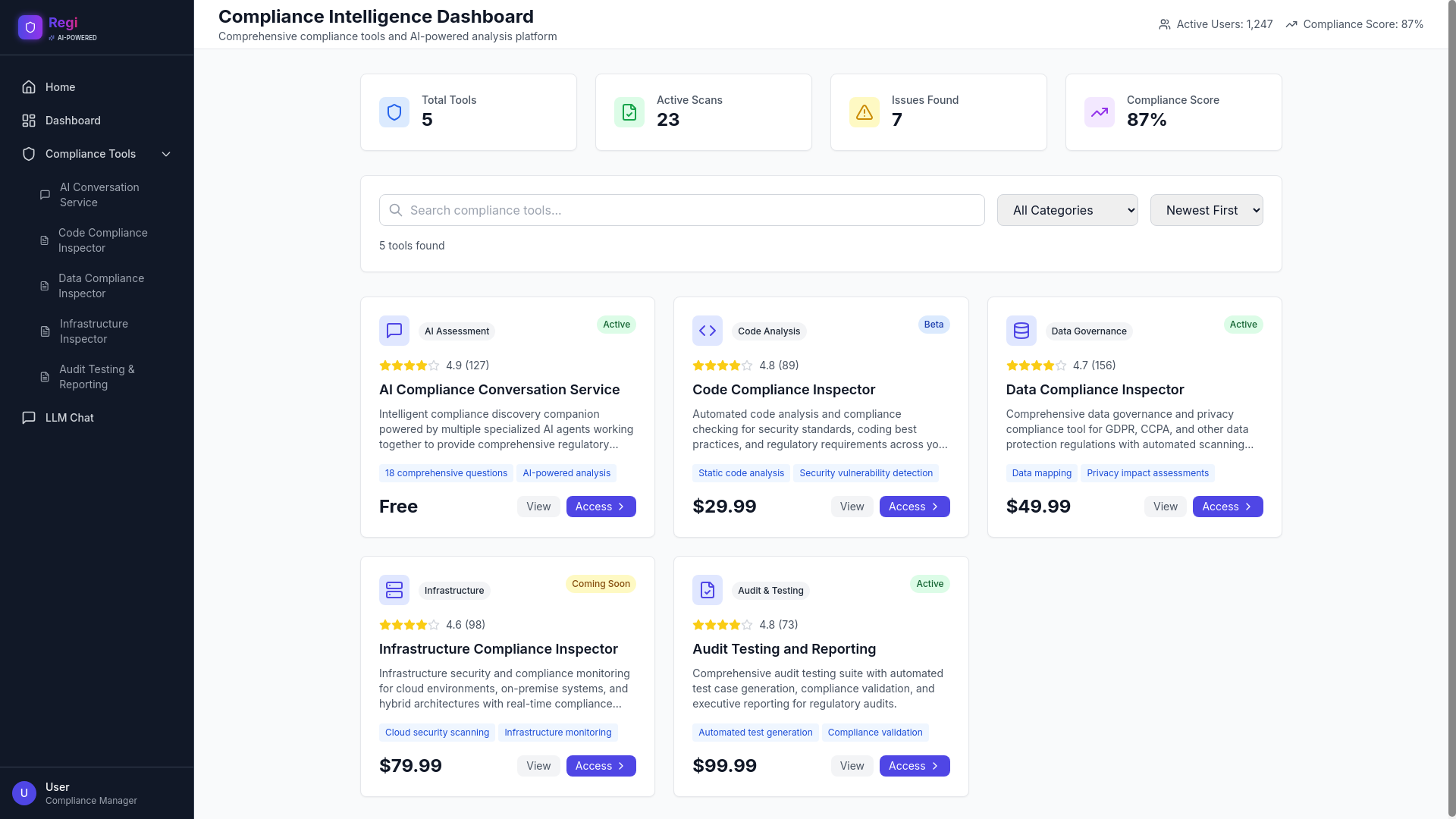website screenshot of https://regi-agent-hero-main.pages.dev/