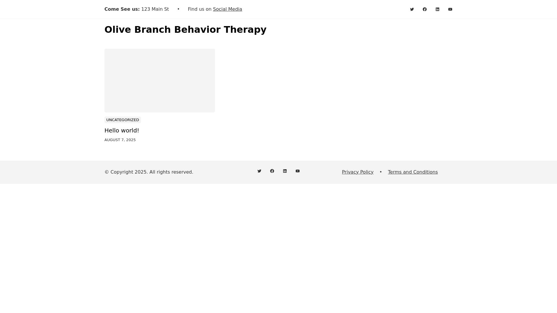 website screenshot of https://olivebranchbehaviortherapy.com/