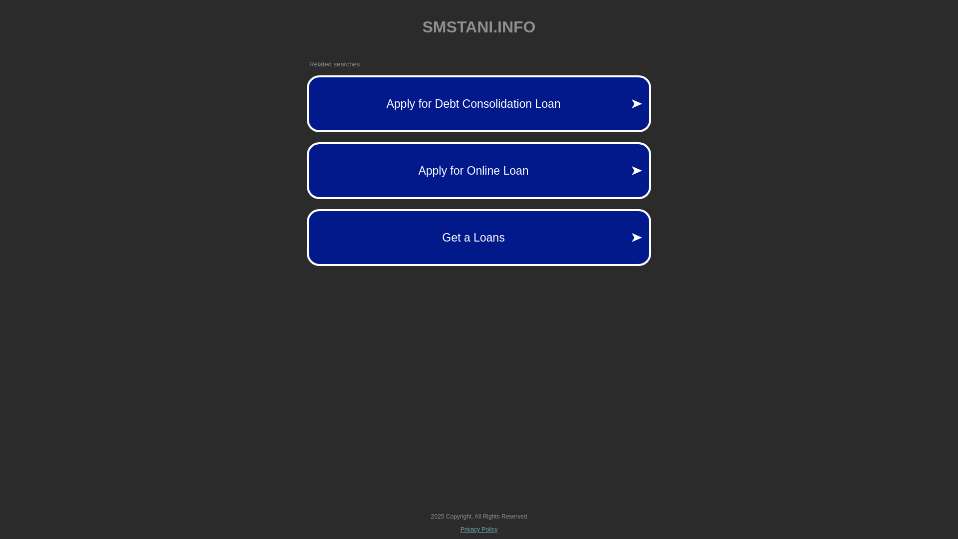 website screenshot of https://smstani.info/