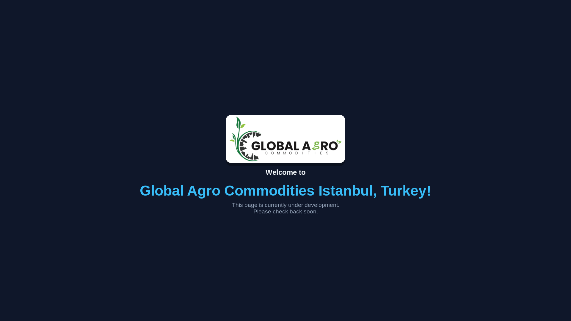 website screenshot of https://globalagrocommodities.com/