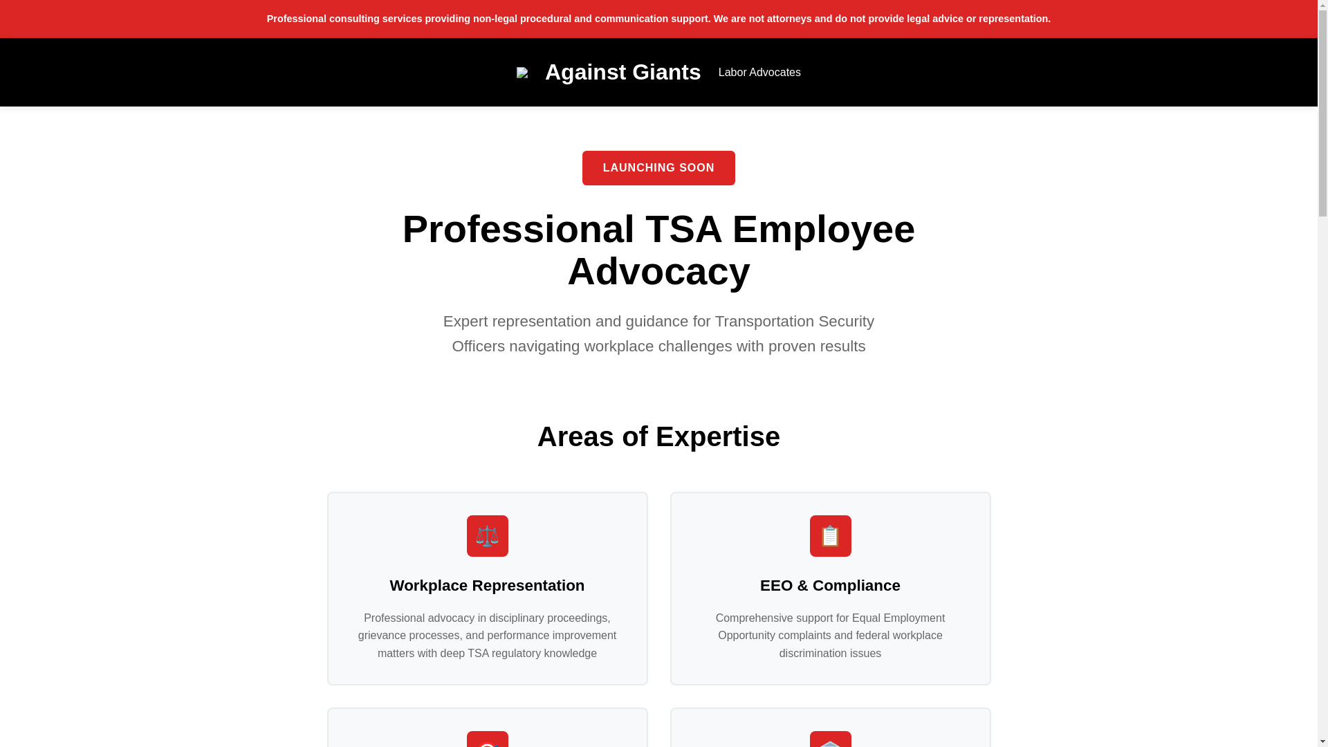 website screenshot of https://againstgiantsllc.com/