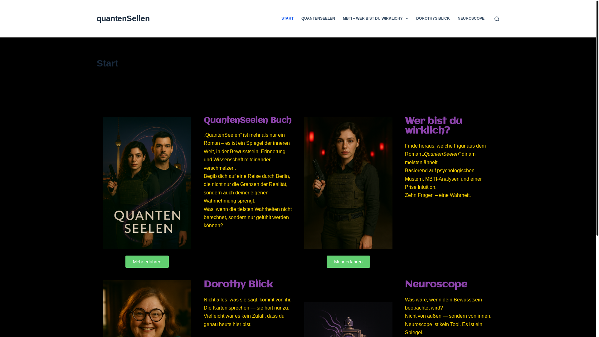 website screenshot of https://quantenseelen.de/