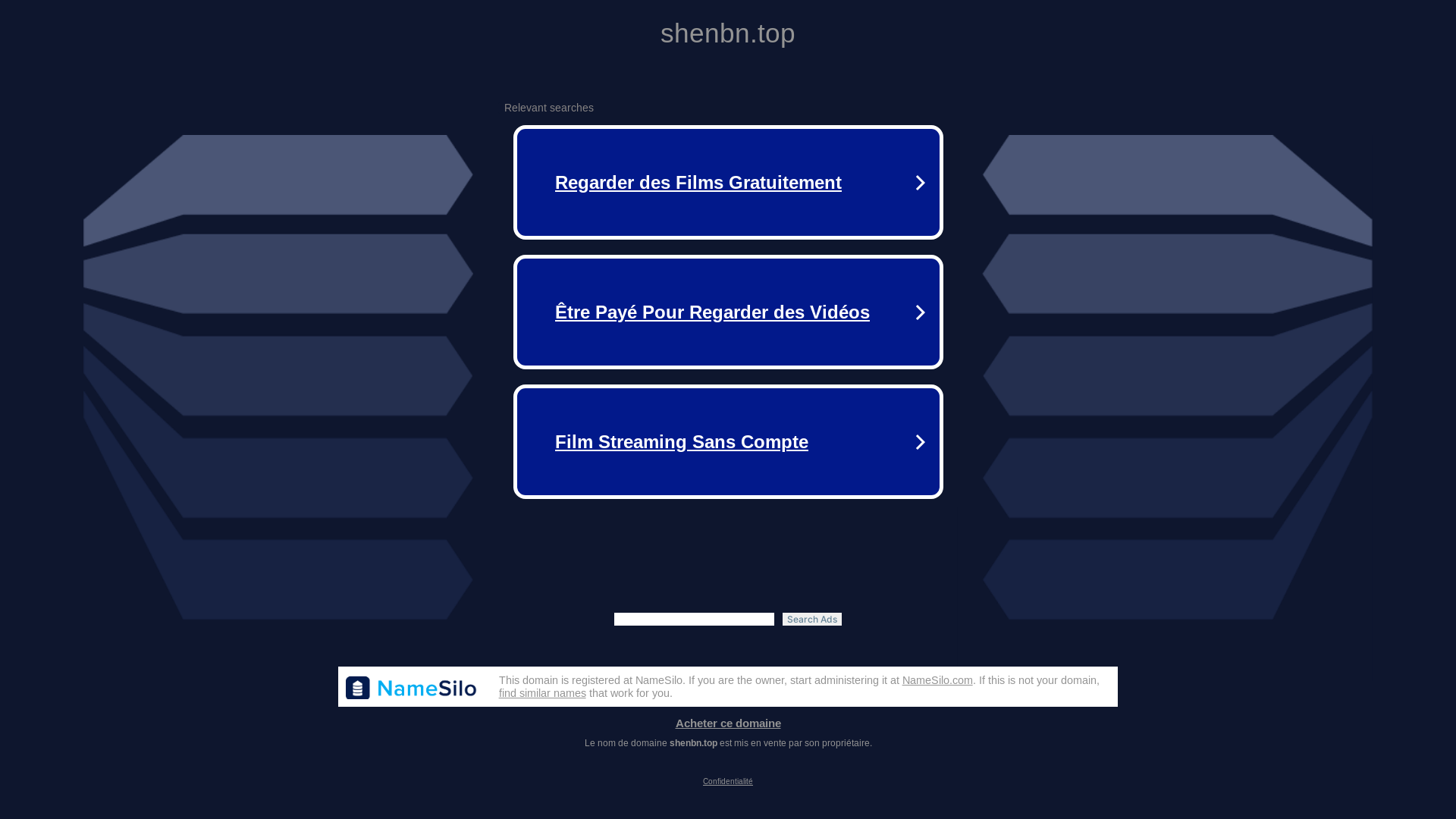 website screenshot of https://shenbn.top/