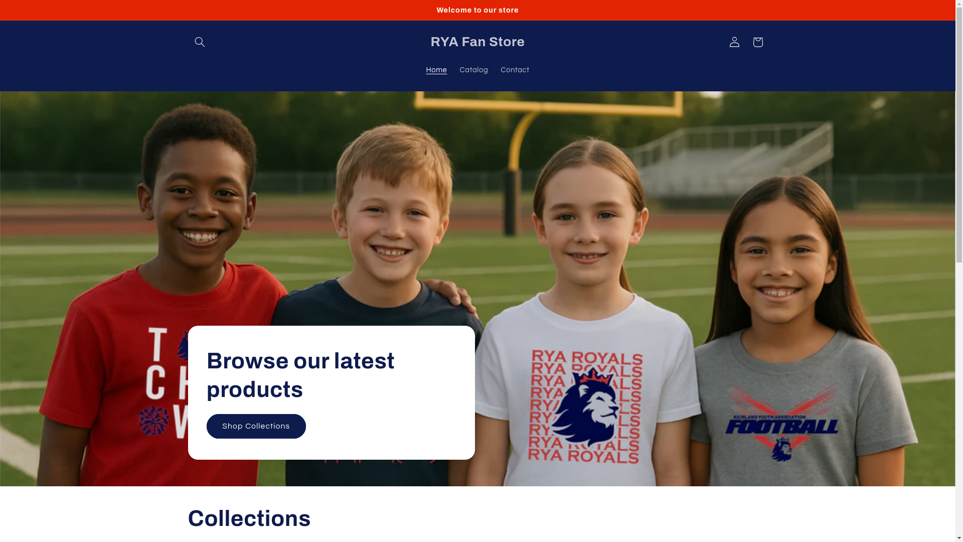 website screenshot of https://ryafanstore.com/