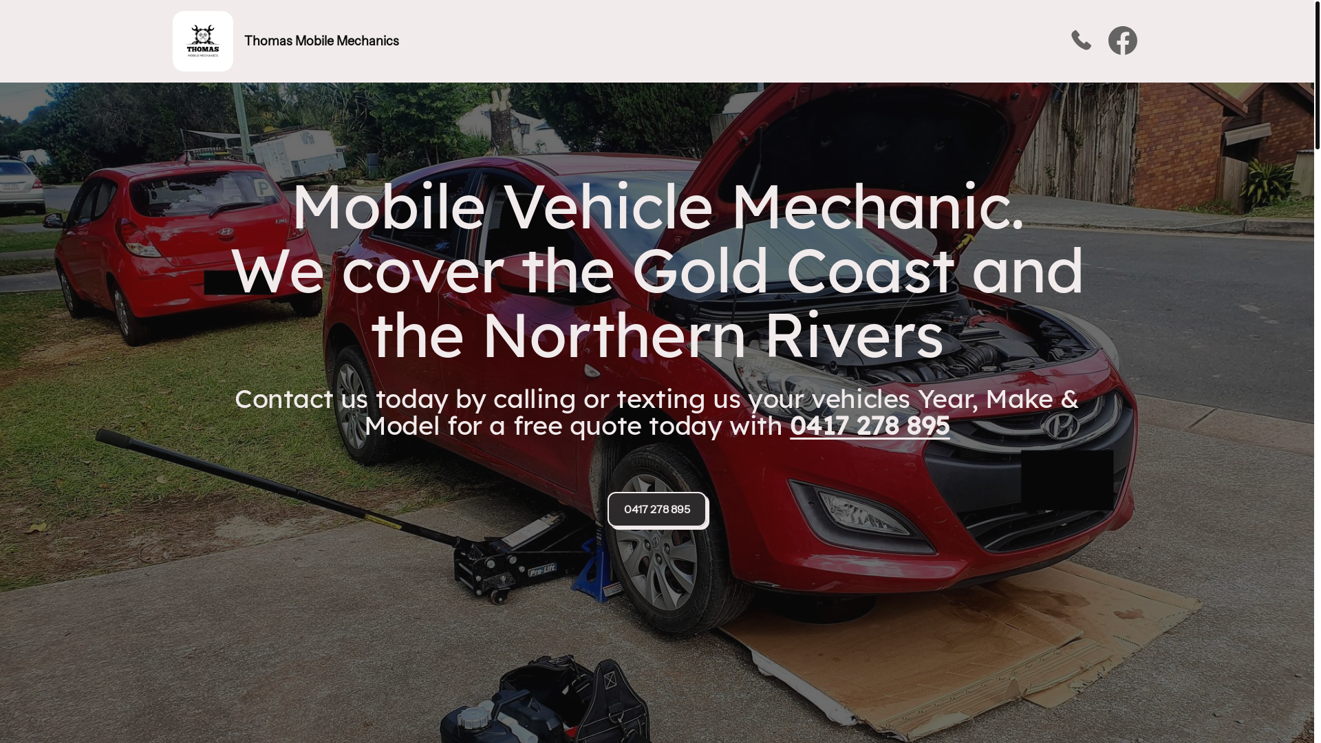 website screenshot of https://thomas-mobile-mechanic.pages.dev/