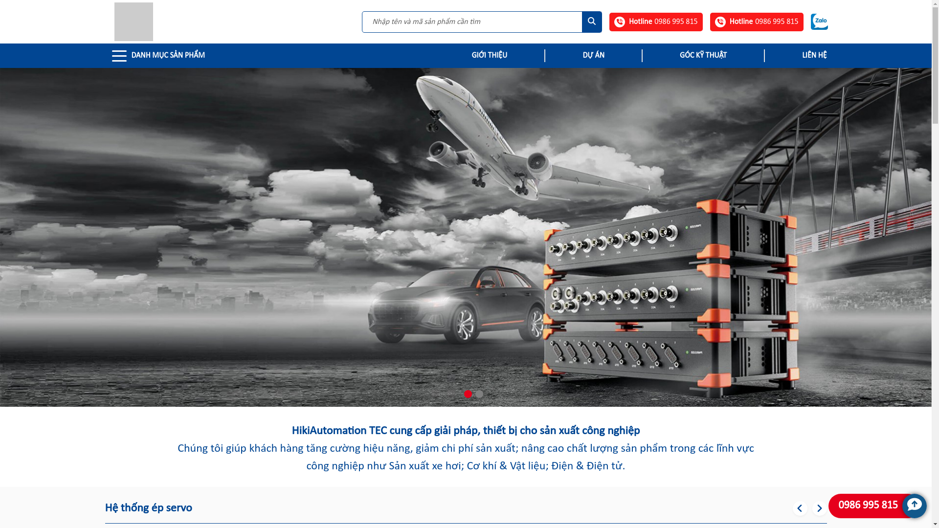 website screenshot of https://hiki-automation.vn/