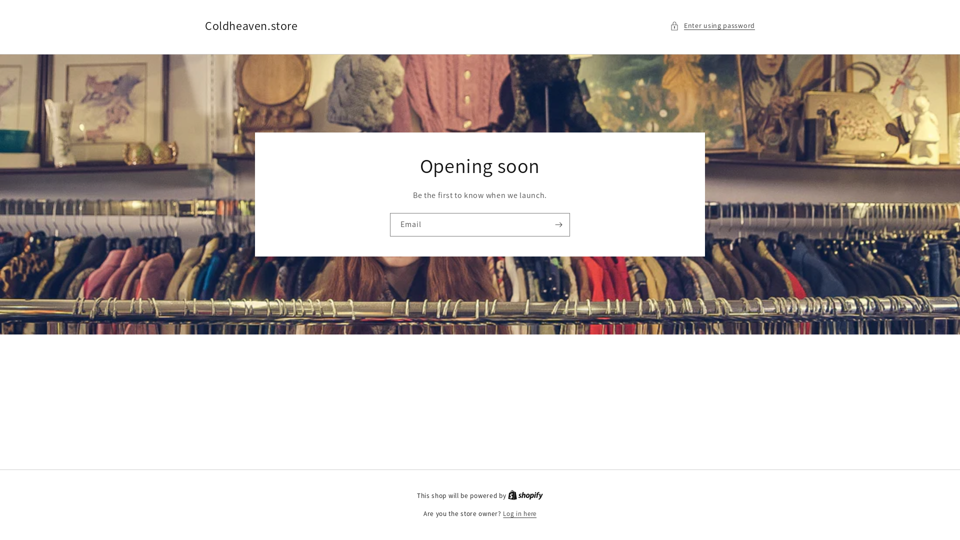 website screenshot of https://coldheaven.store/