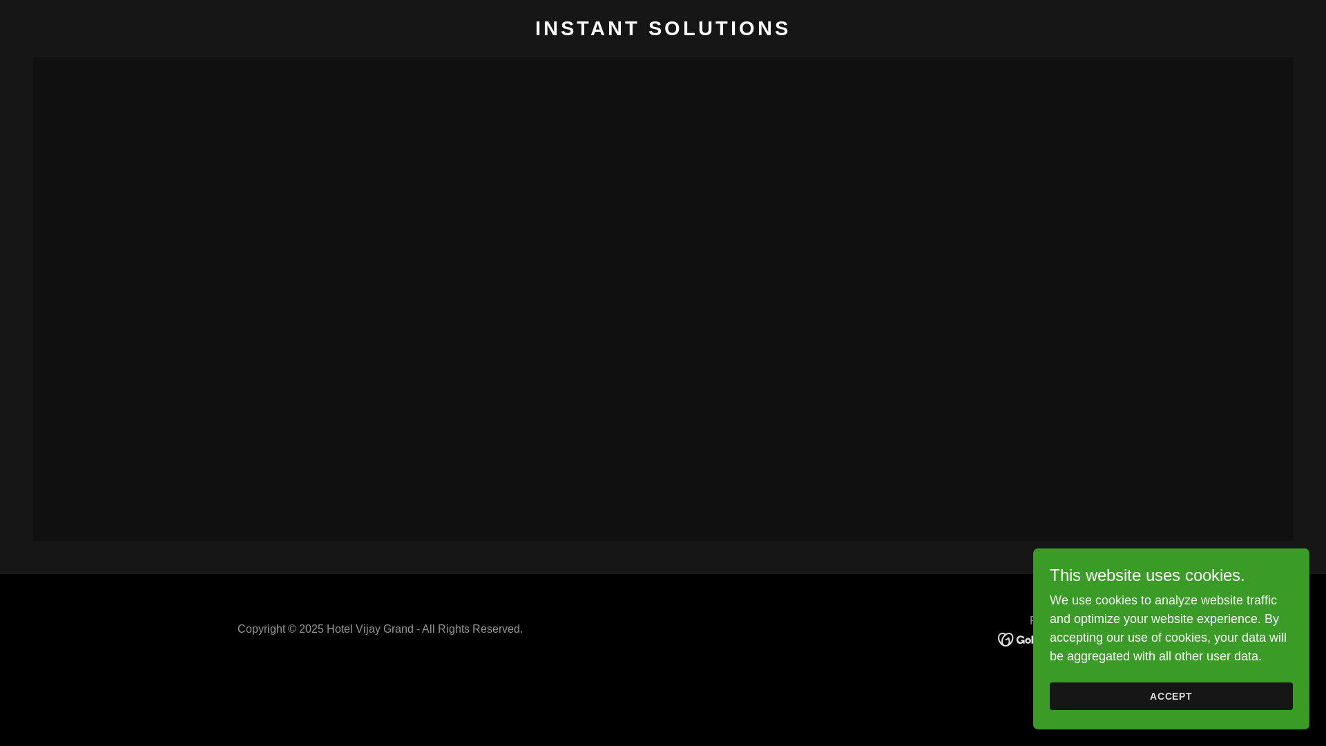 website screenshot of https://hotelvijaygrand.in/