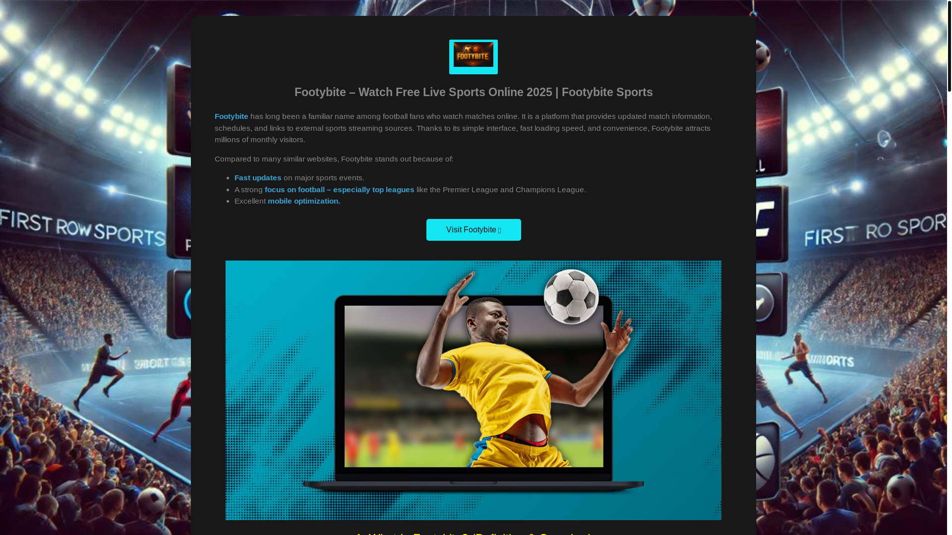 website screenshot of https://footybite.autos/