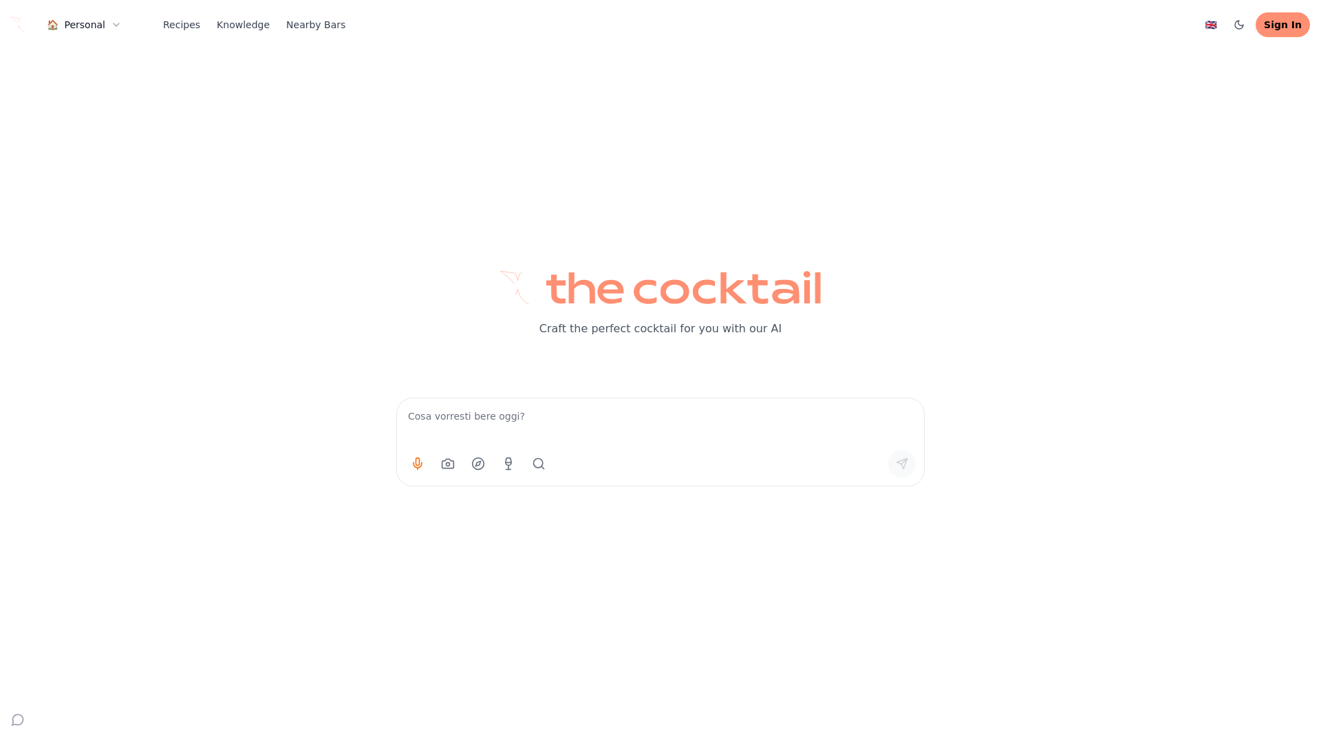 website screenshot of https://cocktail-app.pages.dev/