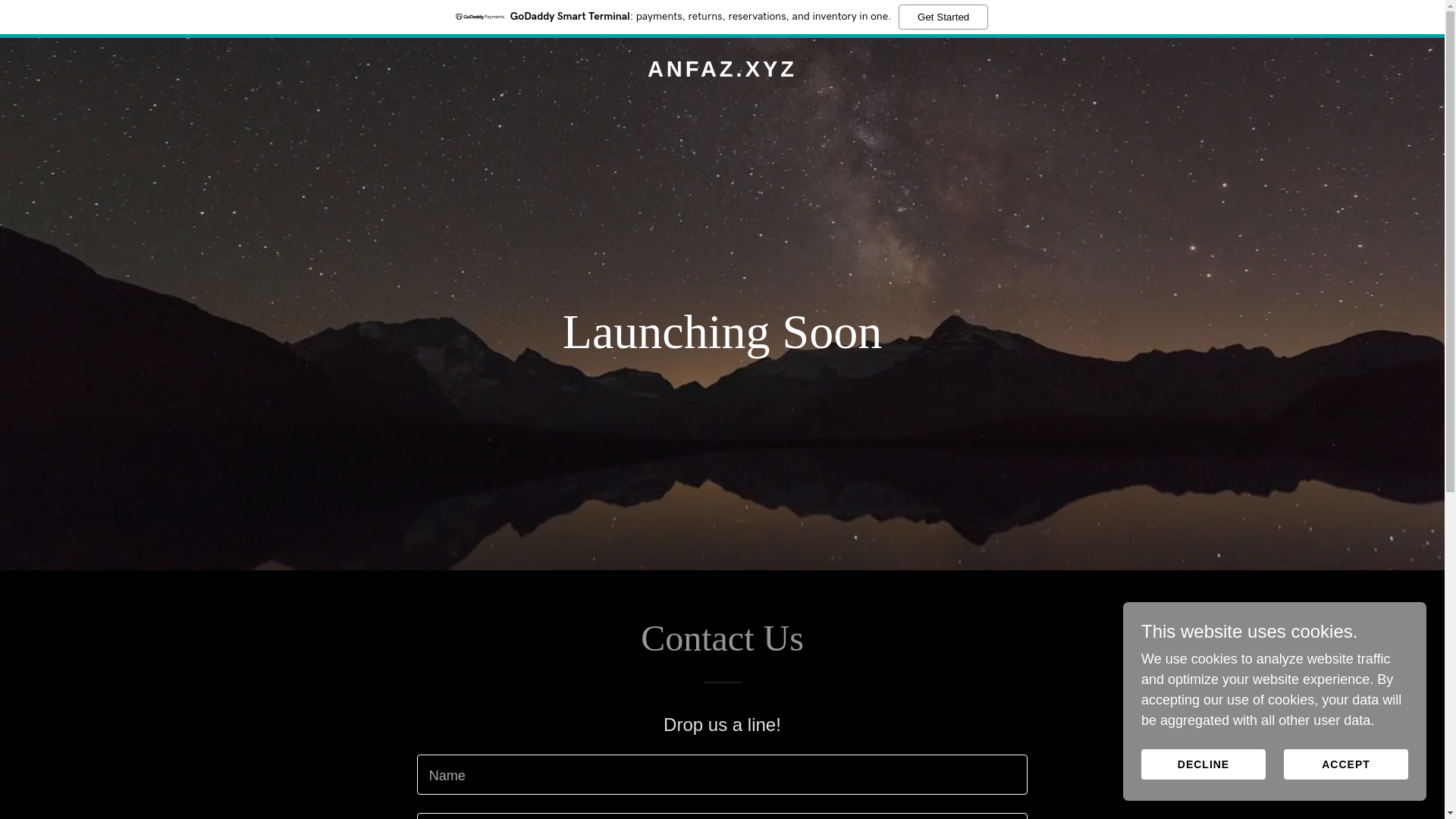 website screenshot of https://anfaz.xyz/