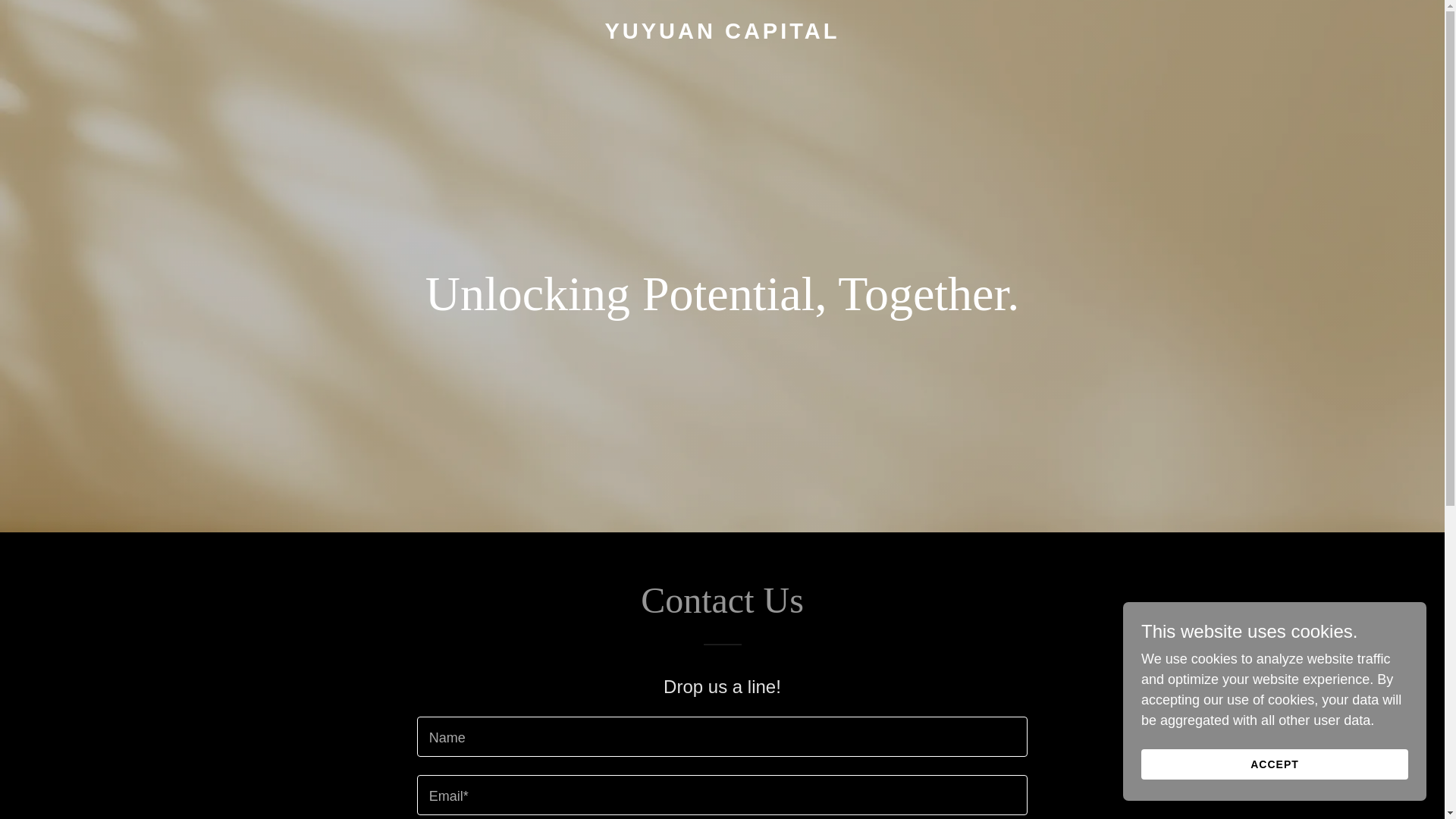 website screenshot of https://yuyuancapital.com/