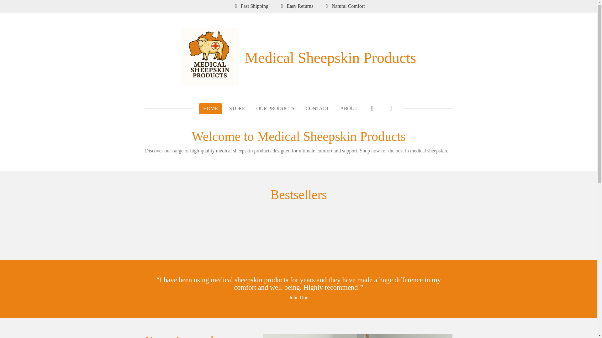 website screenshot of https://medicalsheepskinproducts.com.au/