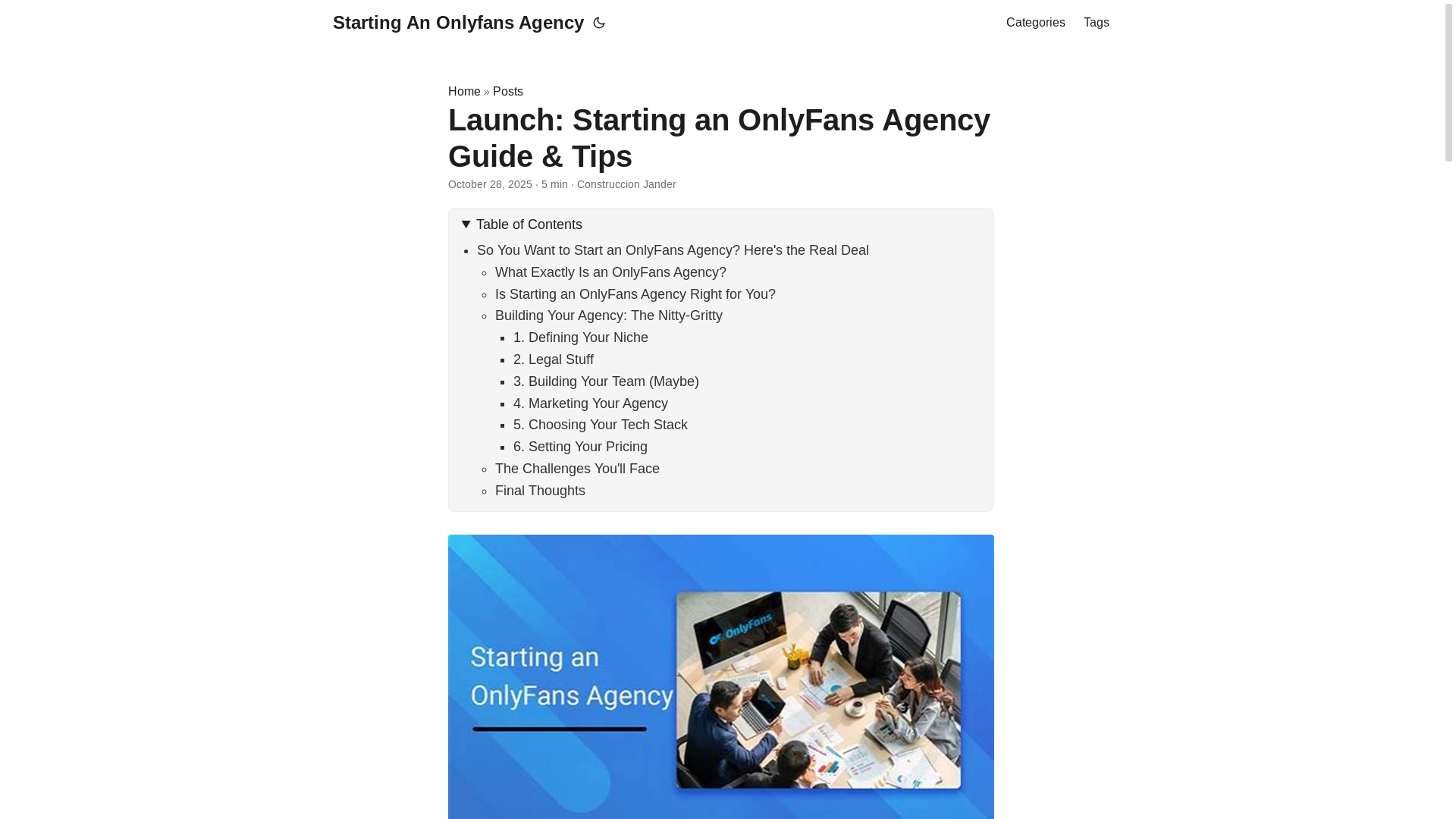 website screenshot of https://starting-an-onlyfans-agency.pages.dev/