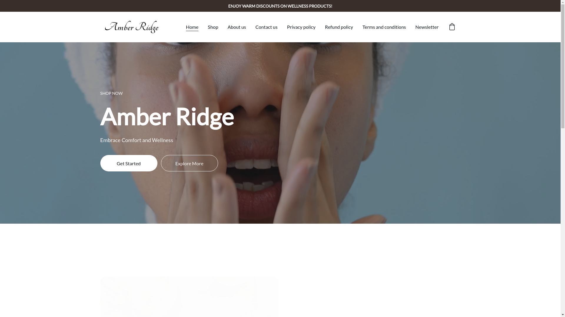 website screenshot of https://amberridge.click/