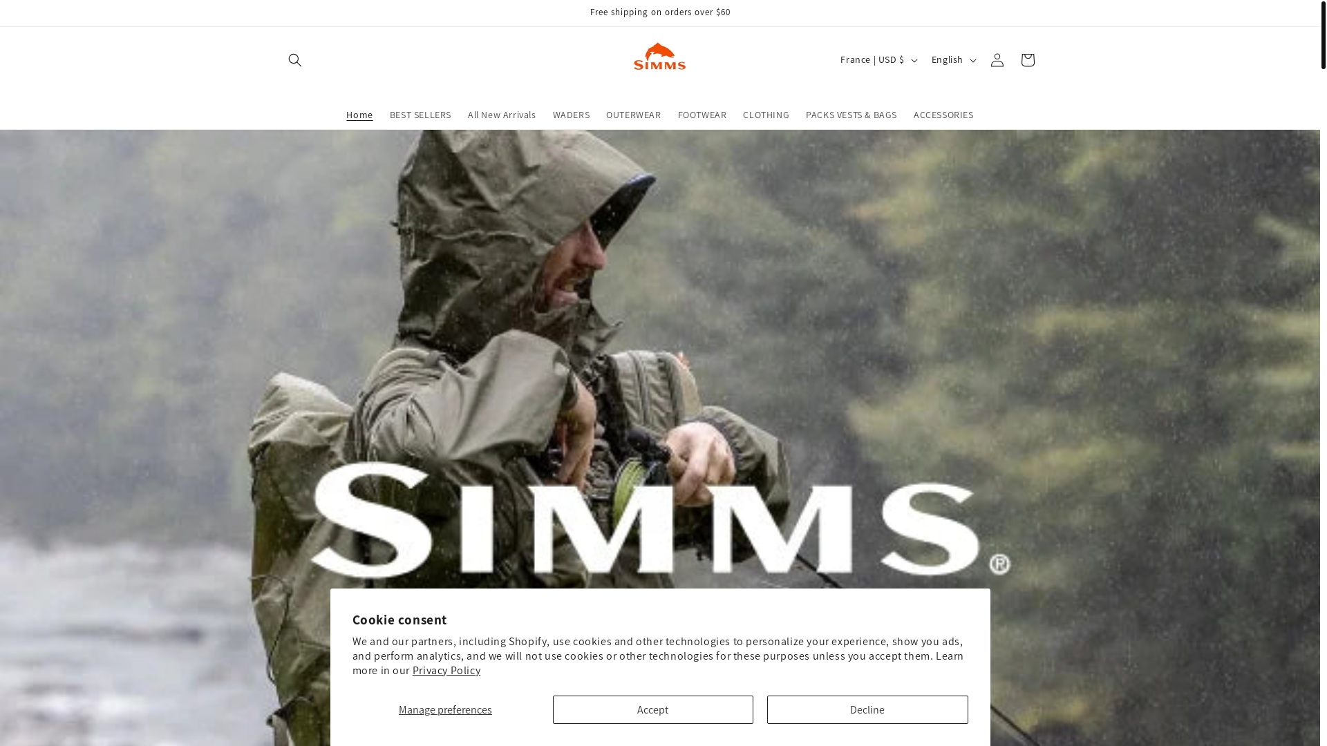 website screenshot of https://hollyselect.store/