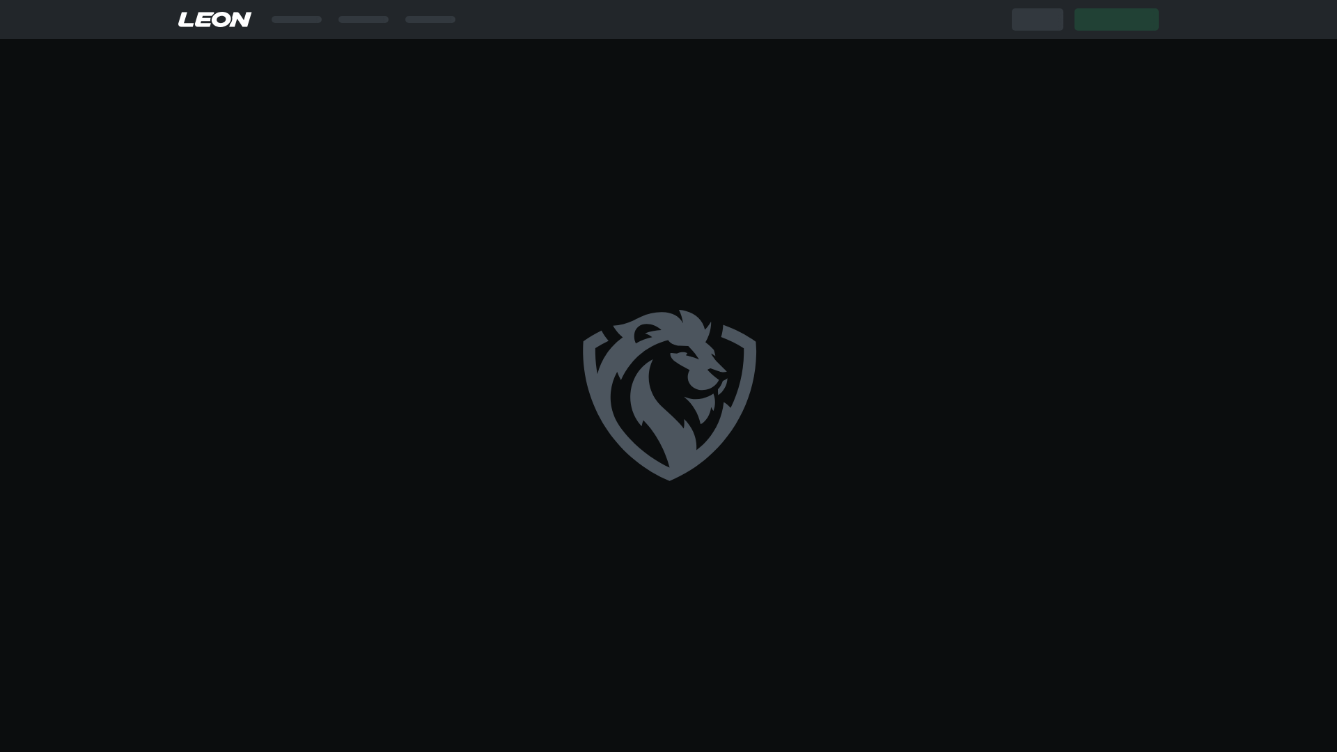 website screenshot of https://leon.bet/