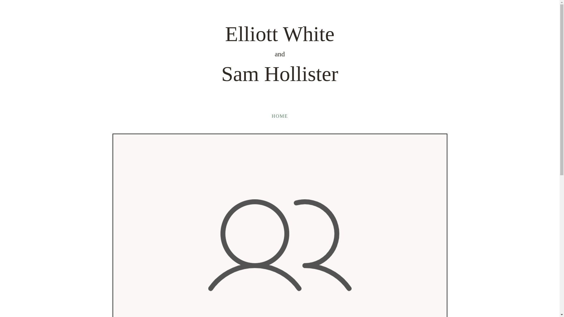 website screenshot of https://elliottandsam.wedding/