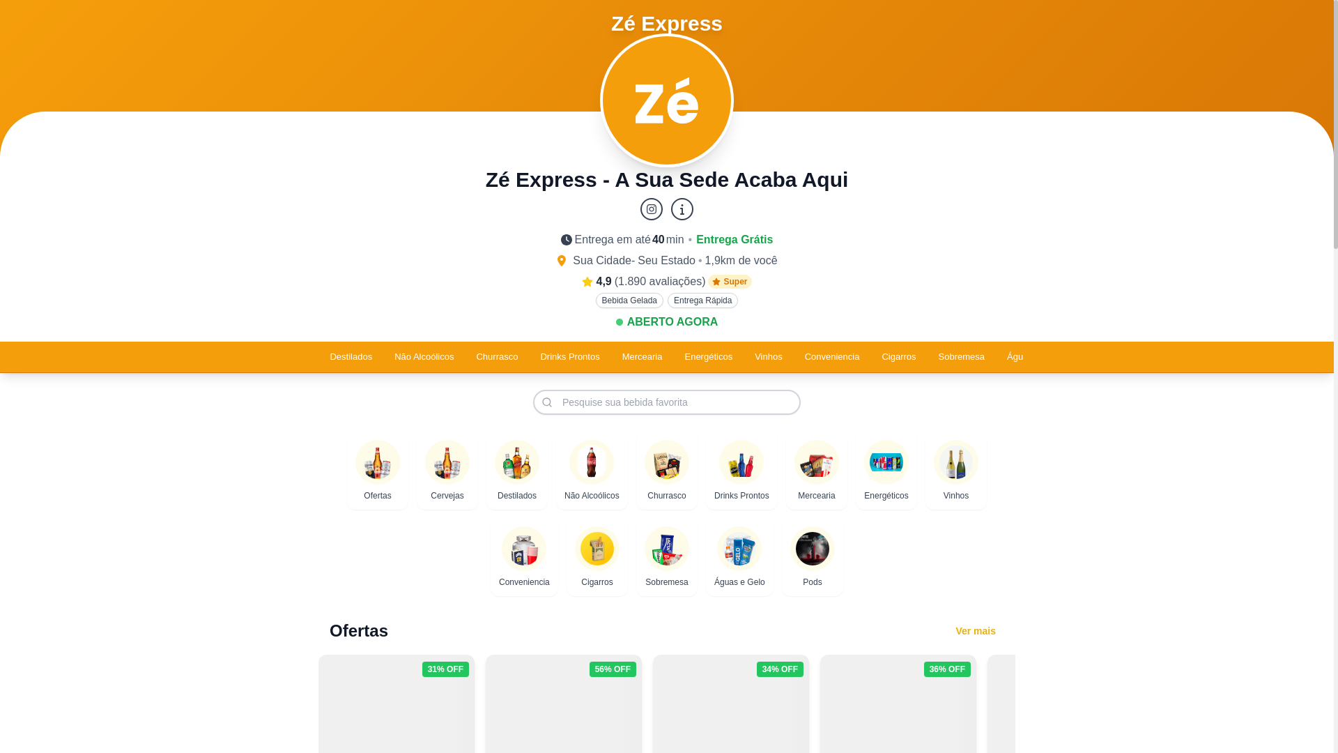 website screenshot of https://zeexpressdelivery.shop/