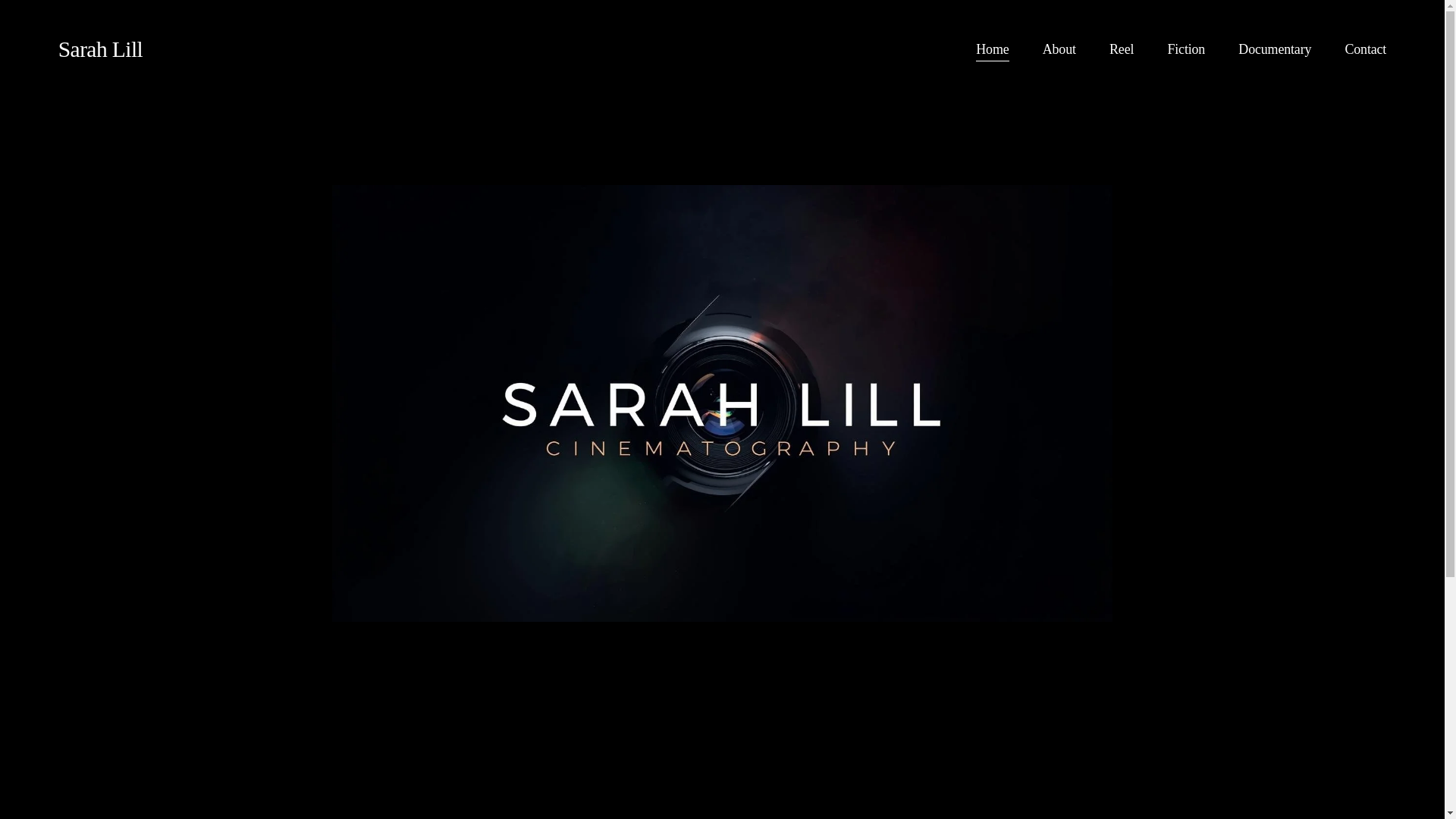 website screenshot of https://sarahlillcinematography.com/