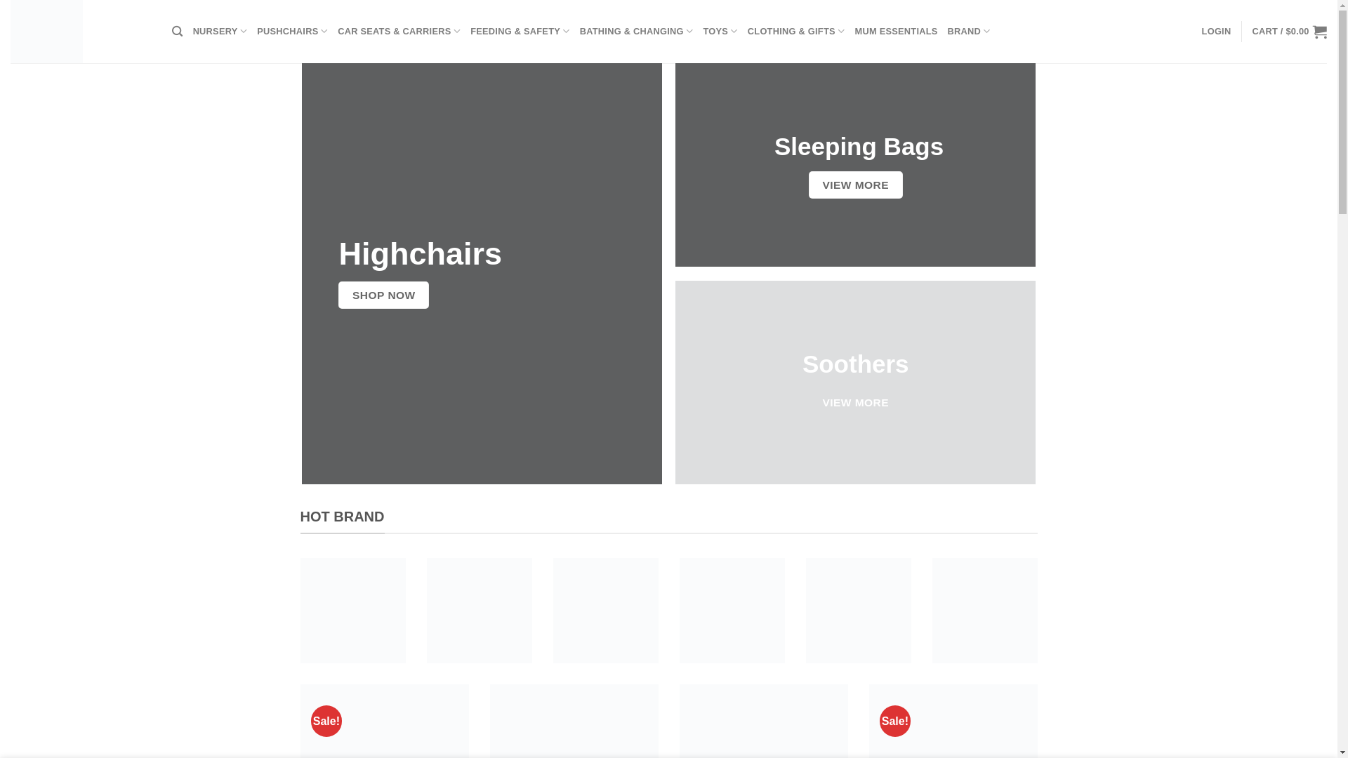 website screenshot of https://babysandnursery.com/