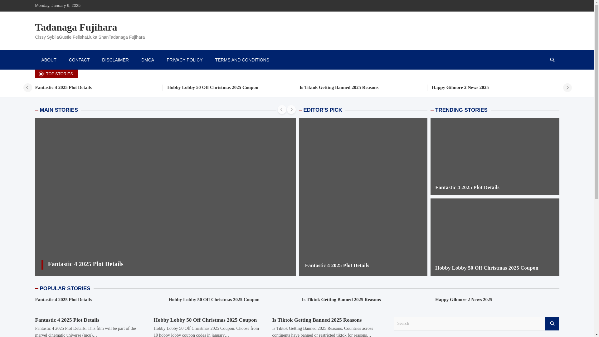 website screenshot of https://tadanagafujihara.pages.dev/