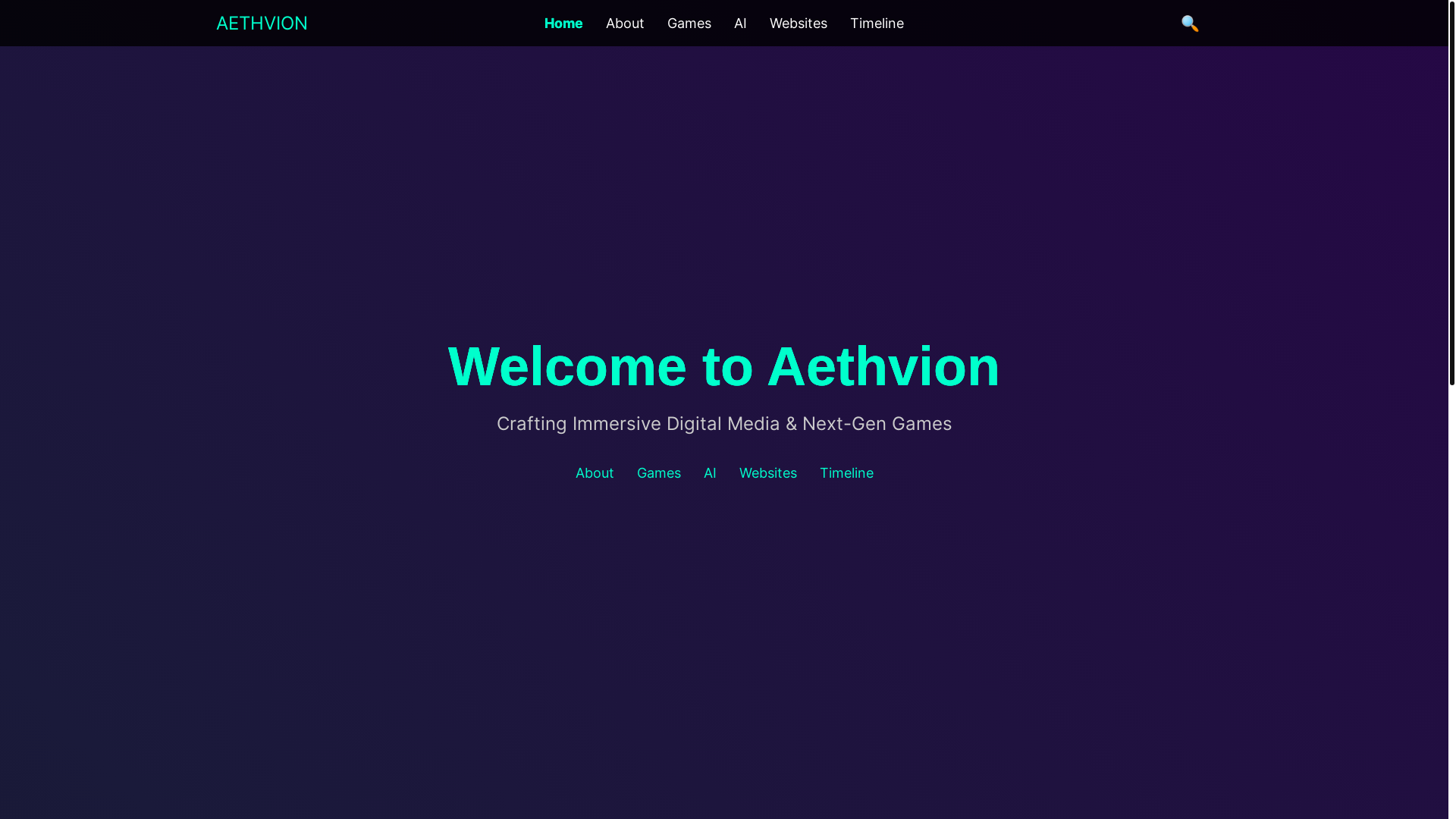 website screenshot of https://aethvion-com.pages.dev/