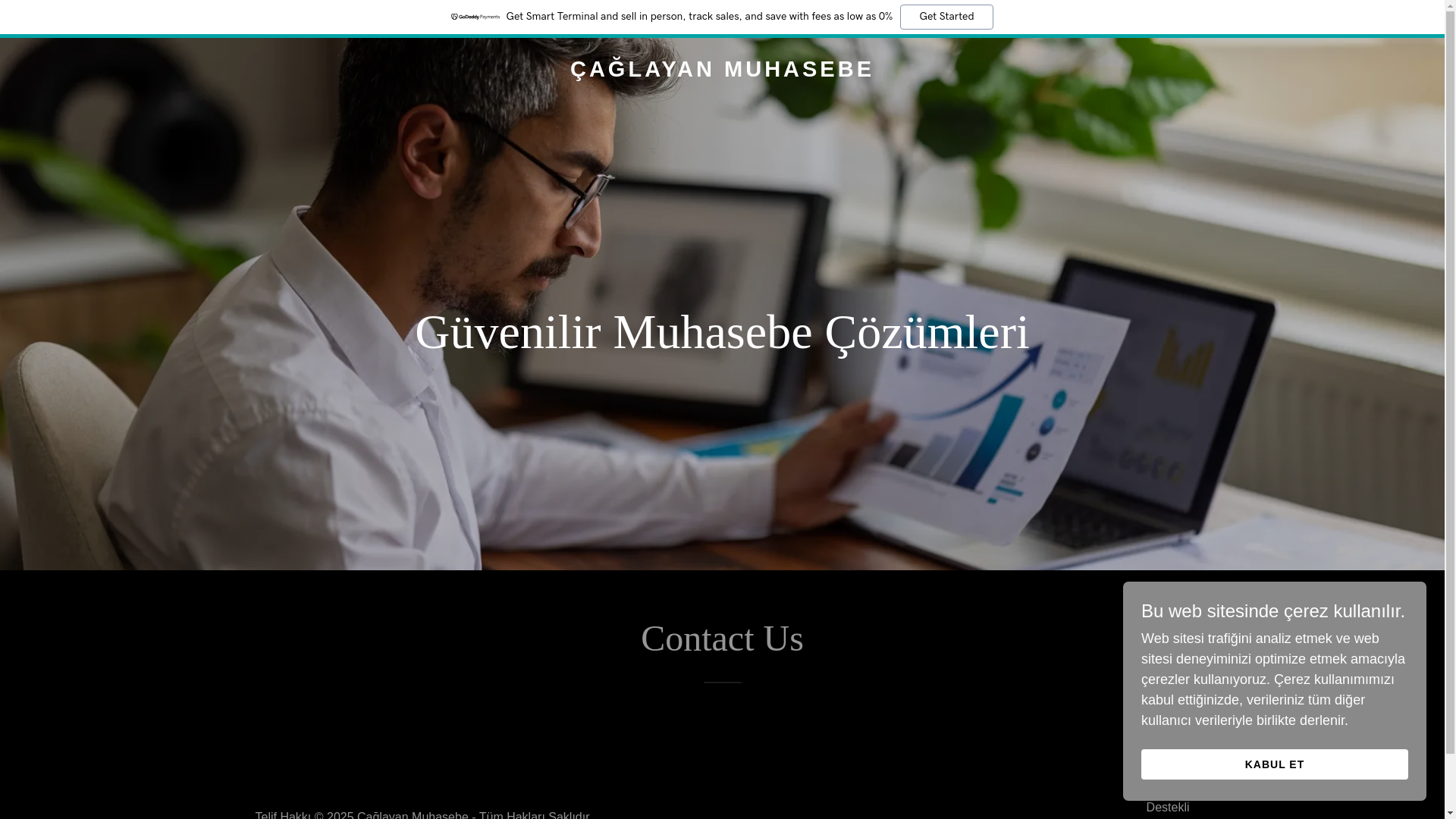 website screenshot of https://caglayanmuhasebe.com/